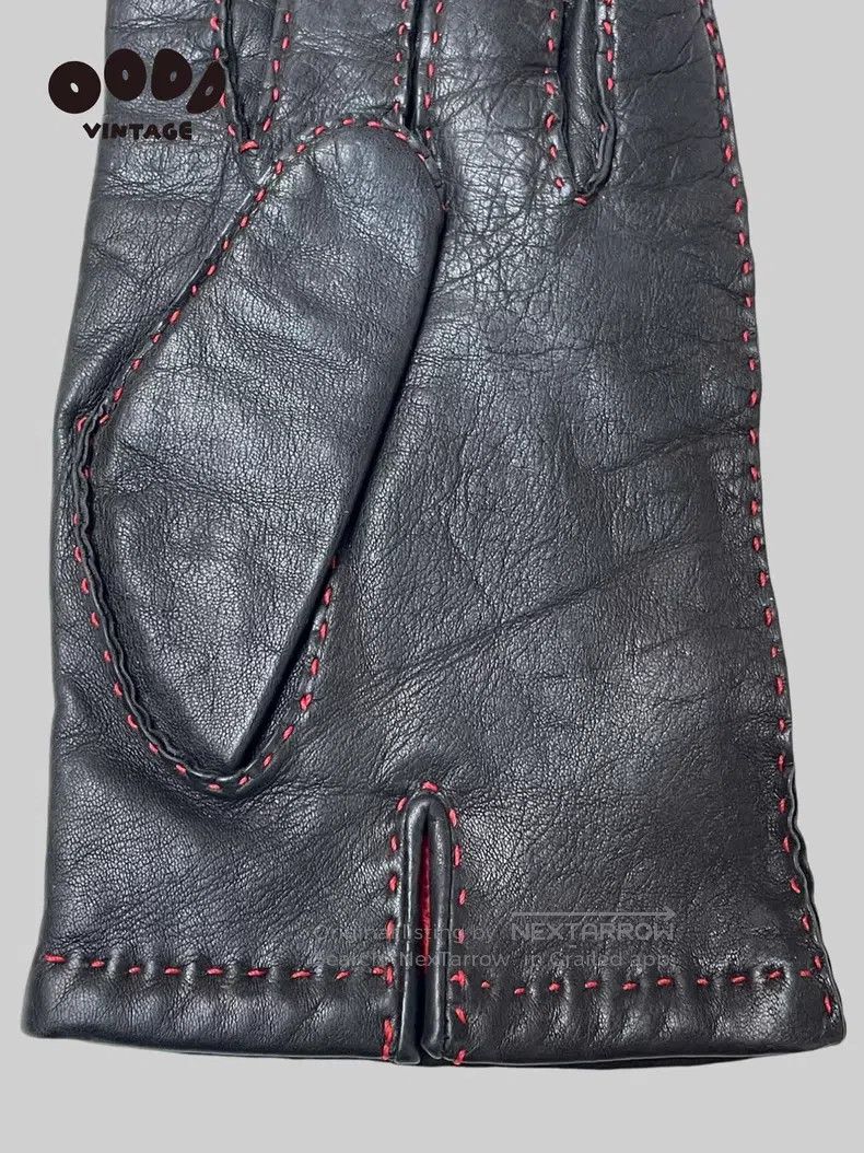 Vivienne Westwood Vivienne Westwood size 20 Leather and wool gloves with red Size ONE SIZE - 6 Thumbnail