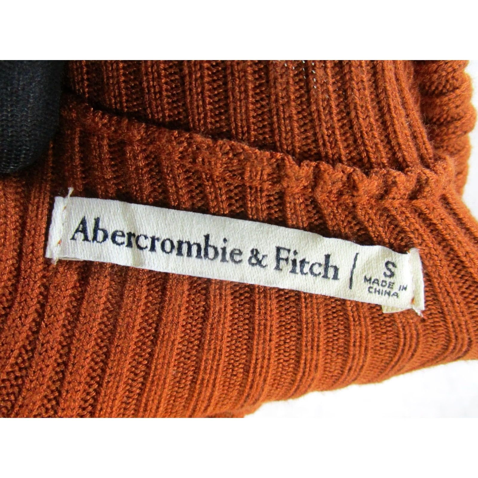 Abercrombie & Fitch Abercrombie & Fitch Sweater Womens Small Brown Knit Turtleneck Pullover Knit Viscose Casual Workwear 90s? Size S / US 4 / IT 40 - 3 Thumbnail