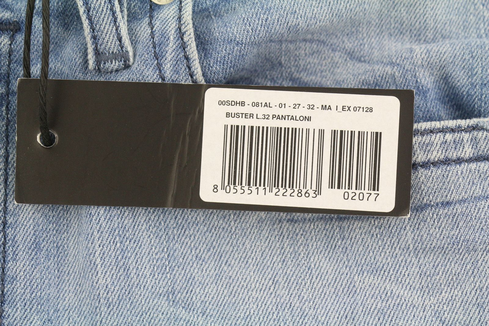 Diesel BUSTER 081AL W27/L32 Blue Faded Slim Tapered Jeans 89133 Size US 27 - 7 Thumbnail