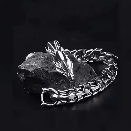 VIBE Dragon Lin Stainless Steel Bracelet Size ONE SIZE - 1 Thumbnail