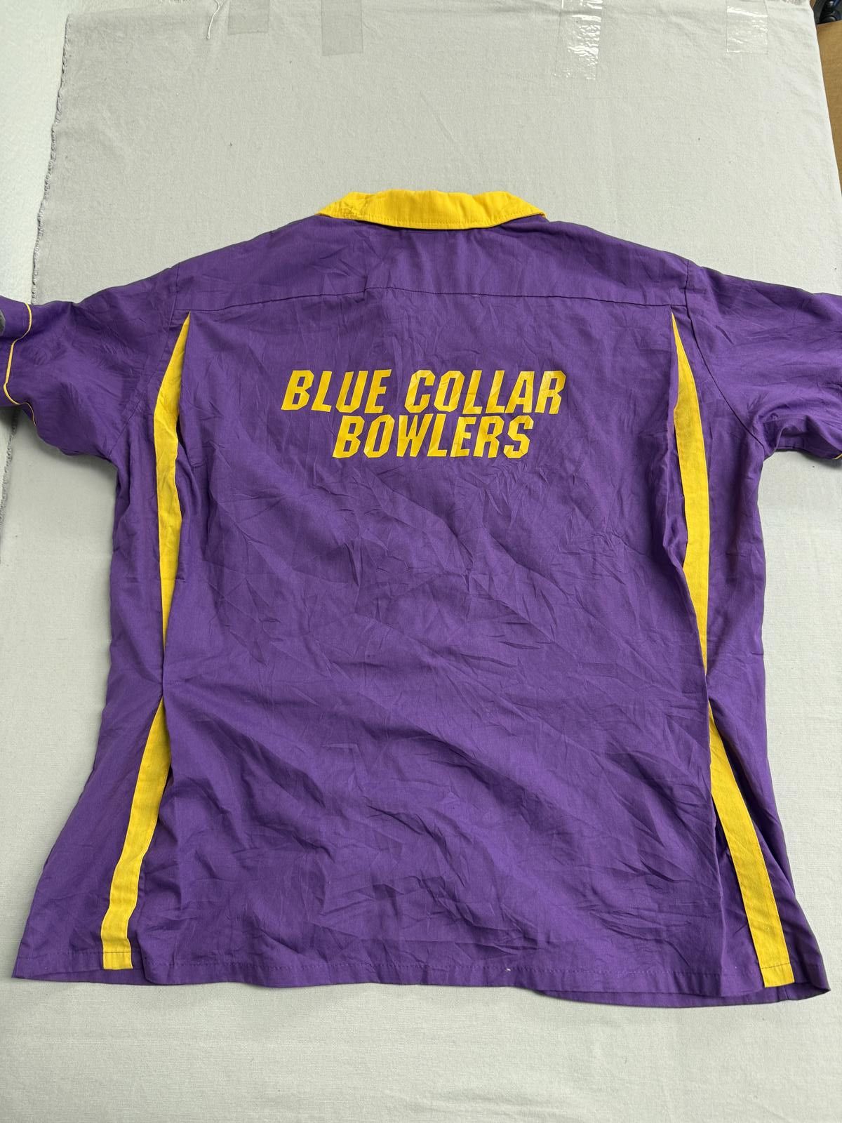 Other Vintage Bowling Collar Button Up Hilton Purple & Gold XXL Size US XXL / EU 58 / 5 - 2 Thumbnail