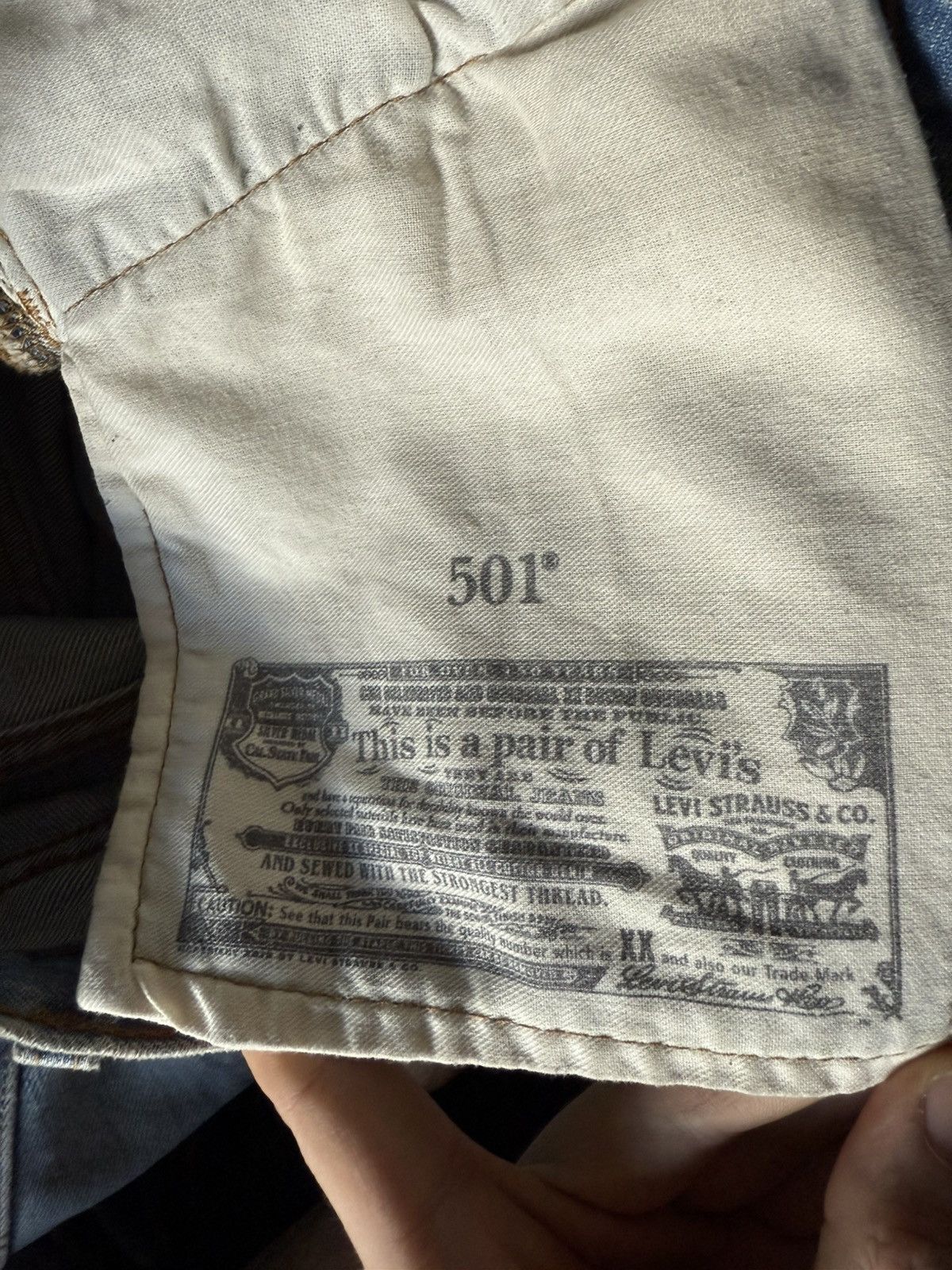 Levi's 501 denim jeans Size US 36 / EU 52 - 7 Thumbnail