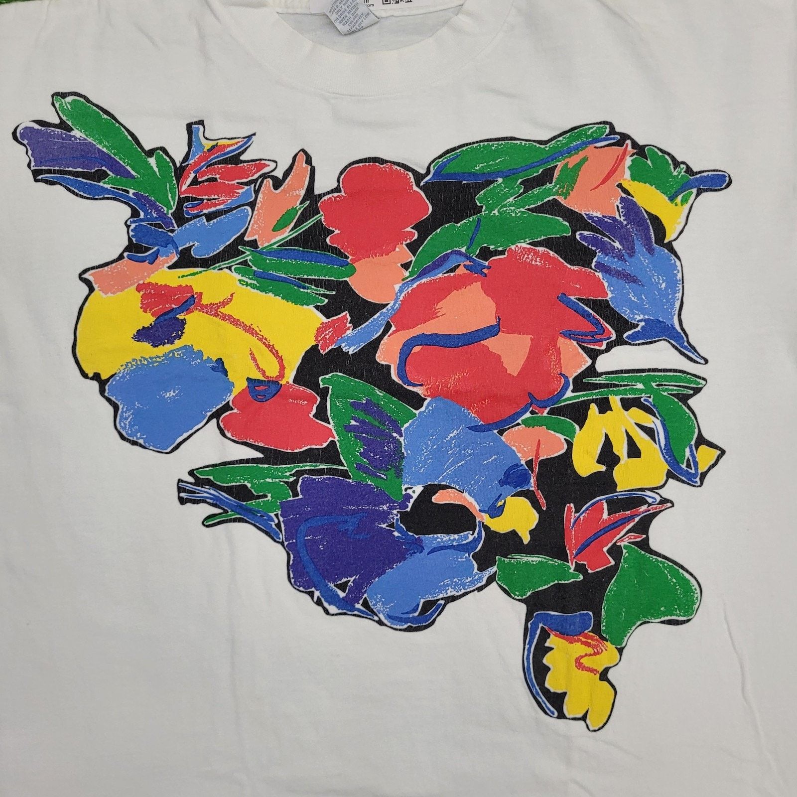 Lands' End VTG Land's End Abstract Floral Art Shirt Womens M Baggy USA Size M / US 6-8 / IT 42-44 - 3 Thumbnail