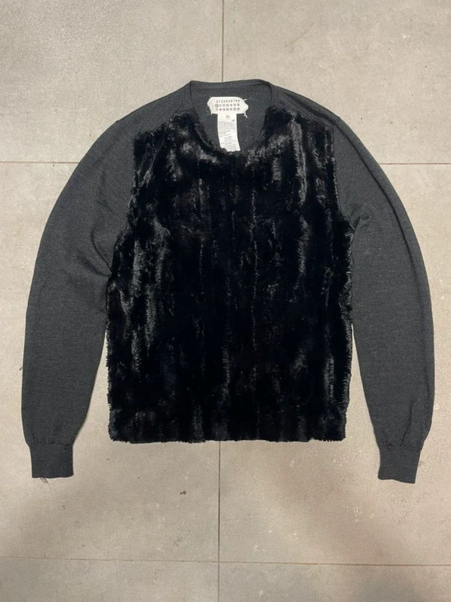 Maison Margiela Maison Margiela Line 10 Sweater with Fur Front, Size US M / EU 48-50 / 2 - 3 Thumbnail
