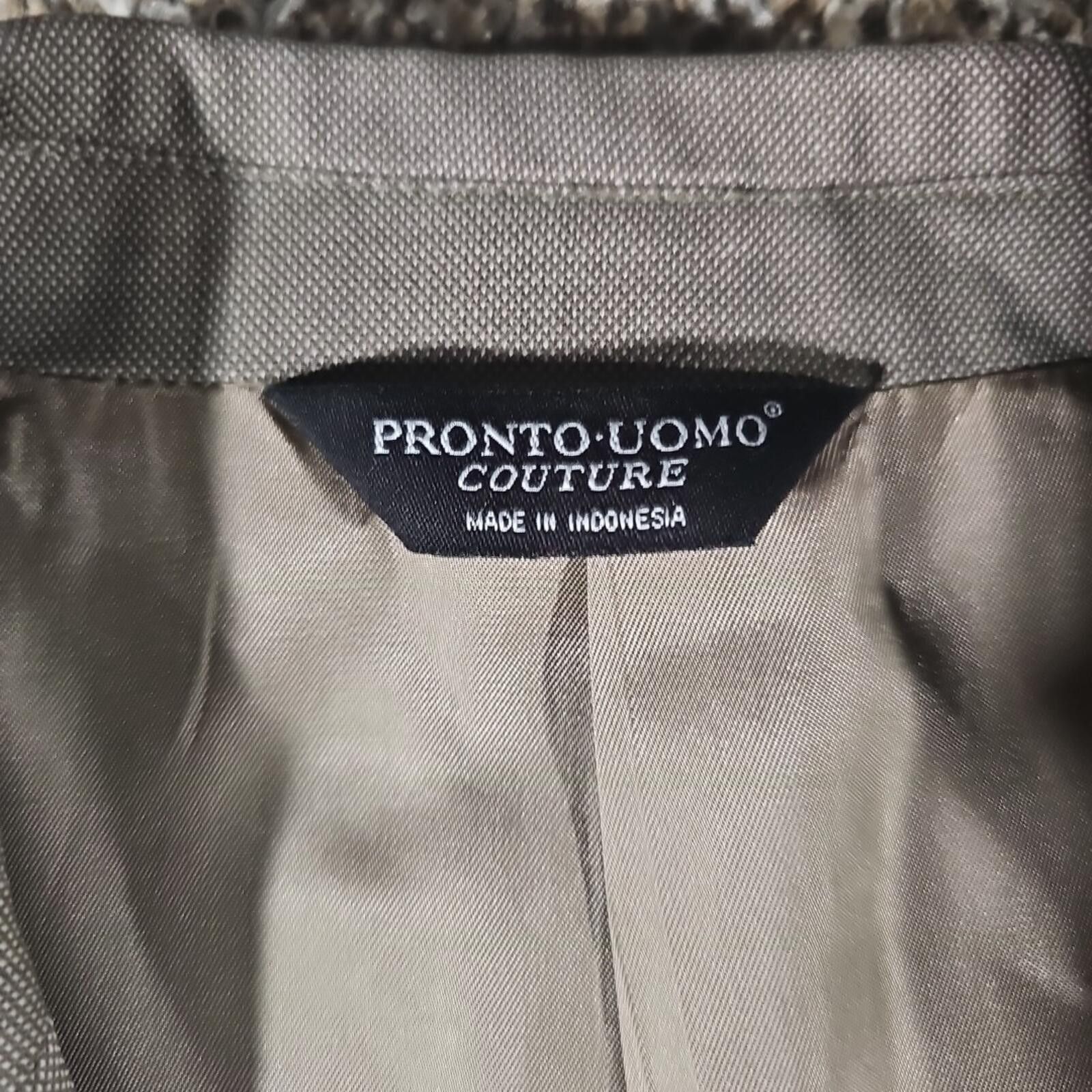 Pronto Uomo Pronto Uomo Couture Super120's 2 Button Blazer 100% Wool 44s Size 44S - 3 Thumbnail