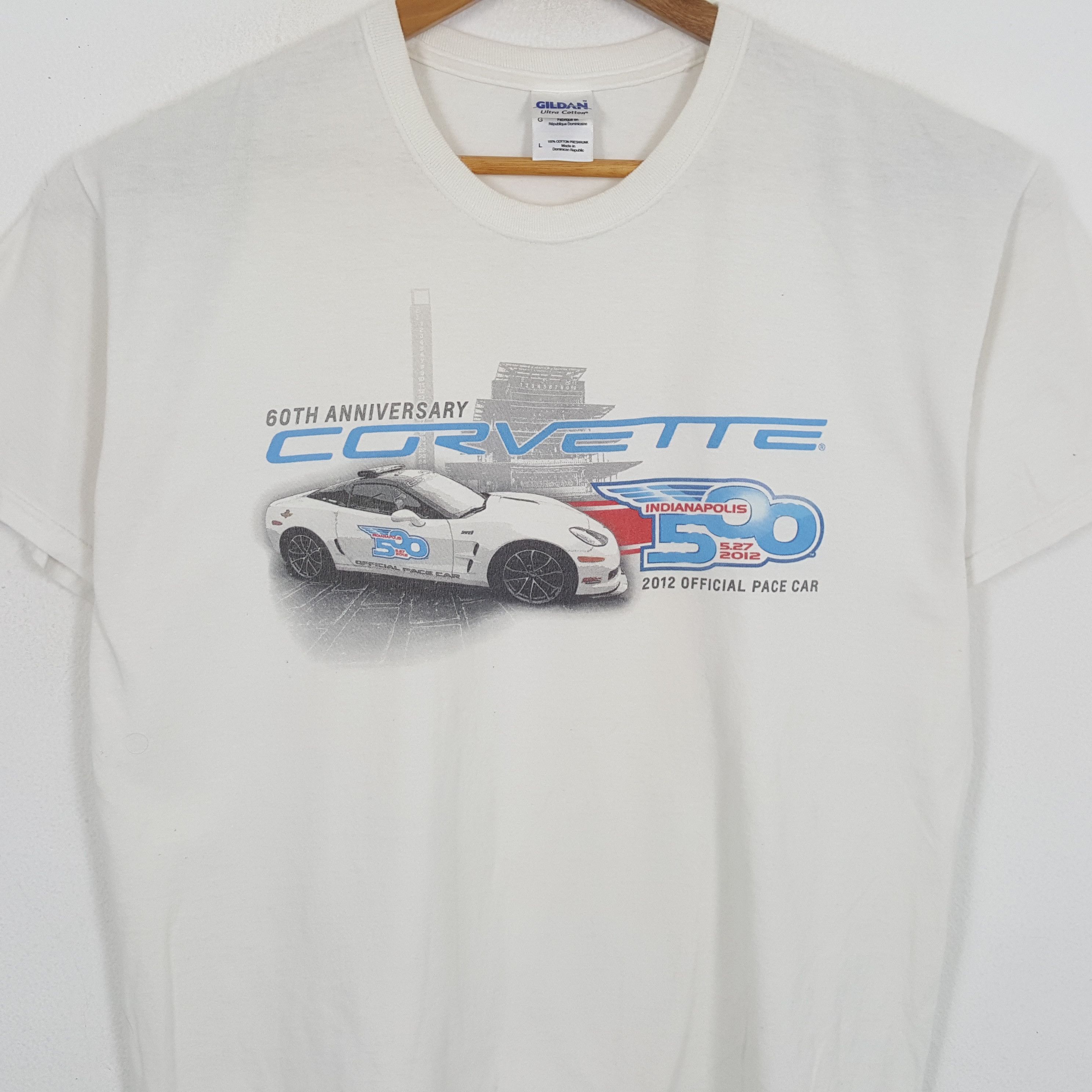Vintage Vintage INDIANAPOLIS CORVETTE 60th ANNIVERSARY Promo T-Shirt Size US L / EU 52-54 / 3 - 2 Thumbnail