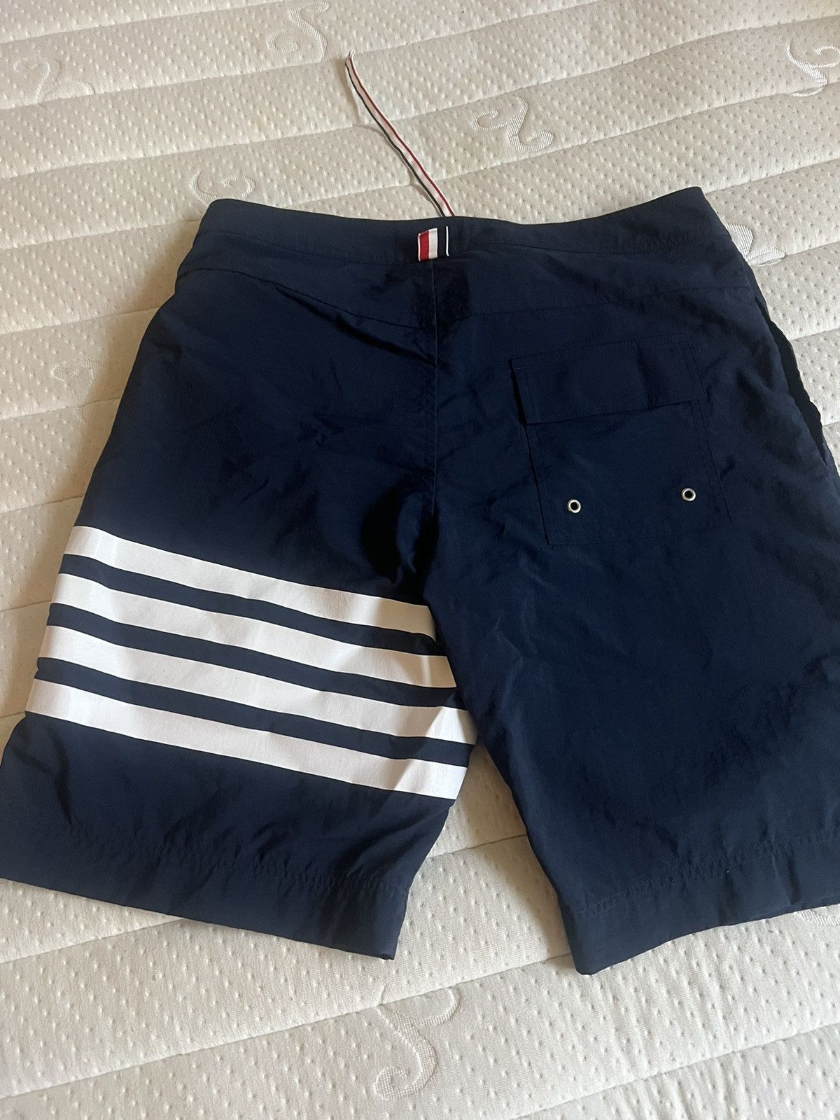 Thom Browne Thom Browne Classic Board Shorts w/ 4 Bar Print Size US 31 - 4 Thumbnail