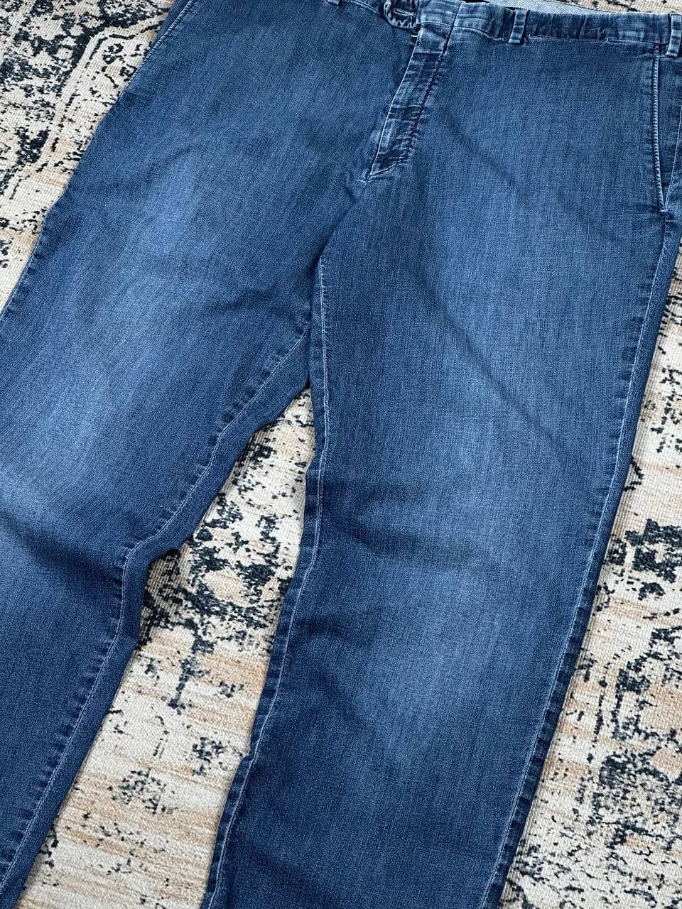 Brioni Brioni Luxury Blue Wide Cotton Casual Denim Pants Size US 38 / EU 54 - 4 Thumbnail