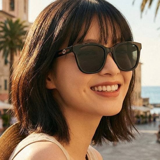 Gucci Gucci GG1984SK 002 Unisex Sunglasses Havana Square Frame Size ONE SIZE - 2 Thumbnail