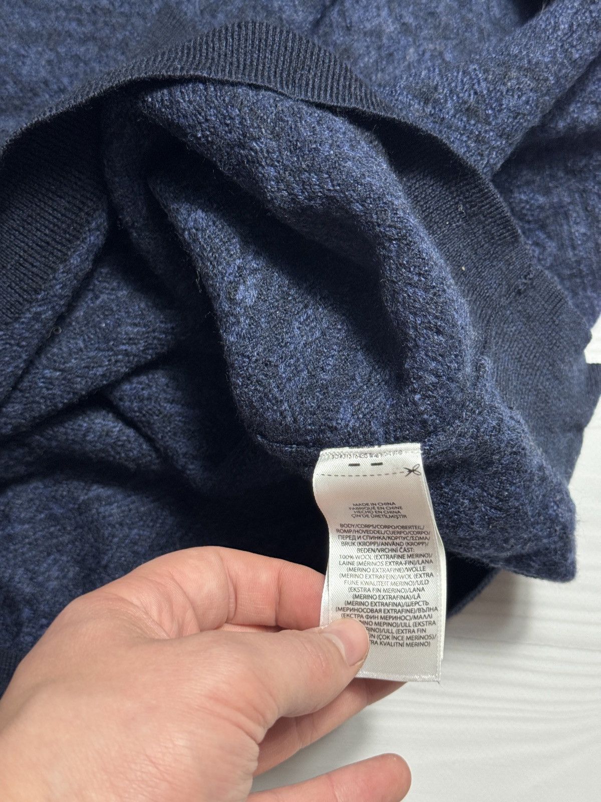Polo Ralph Lauren × Vintage Polo Ralph Lauren Merino Wool Blue Sweater Old Money Preppy Size US M / EU 48-50 / 2 - 4 Thumbnail