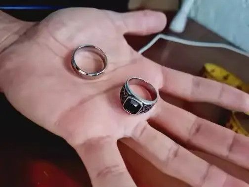 Jewelry Double Ring Set ( size 7 to 12 ) Size ONE SIZE - 2 Thumbnail