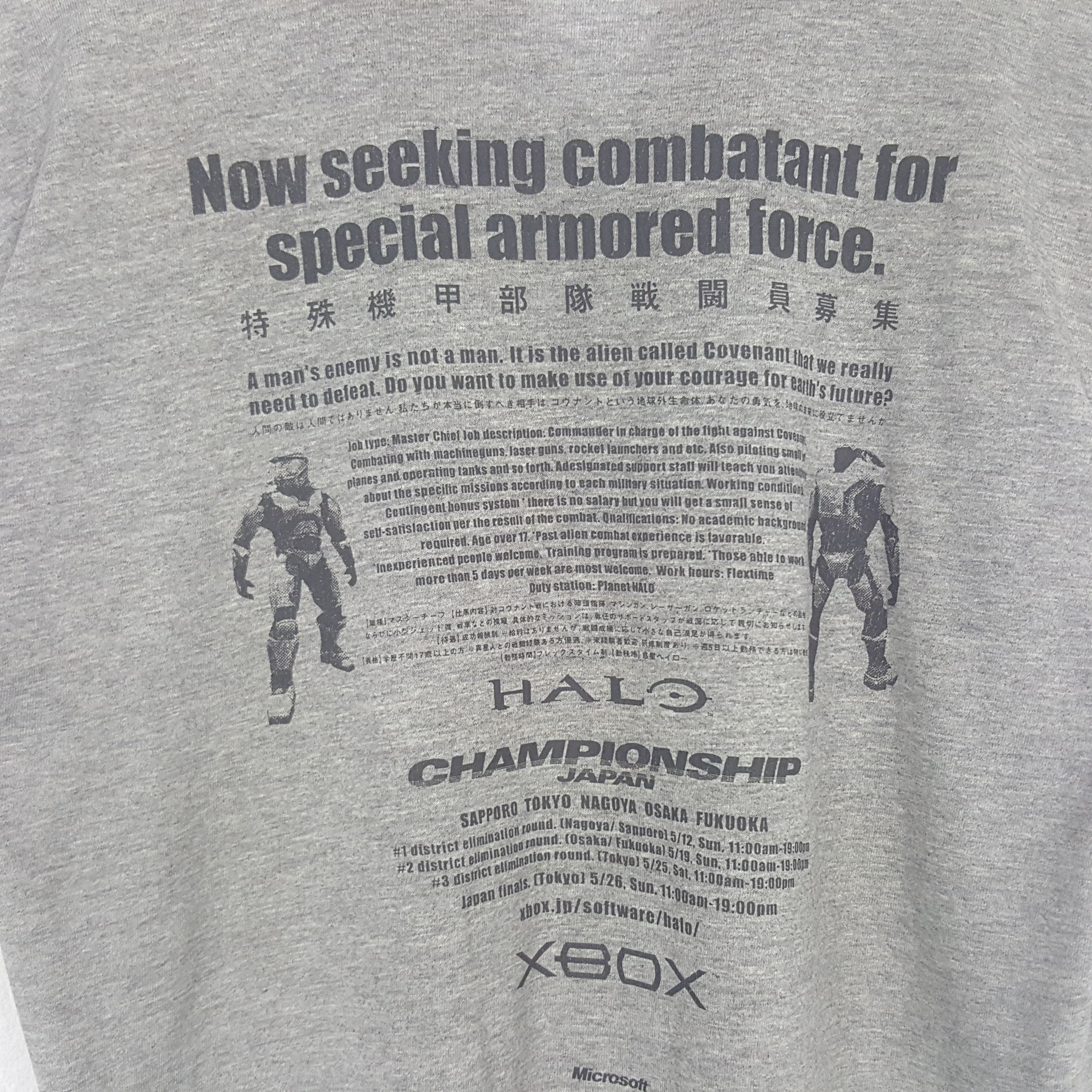 Halo Vintage Halo Xbox Microsoft Video Game Tshirt C301N17 Size US M / EU 48-50 / 2 - 4 Thumbnail