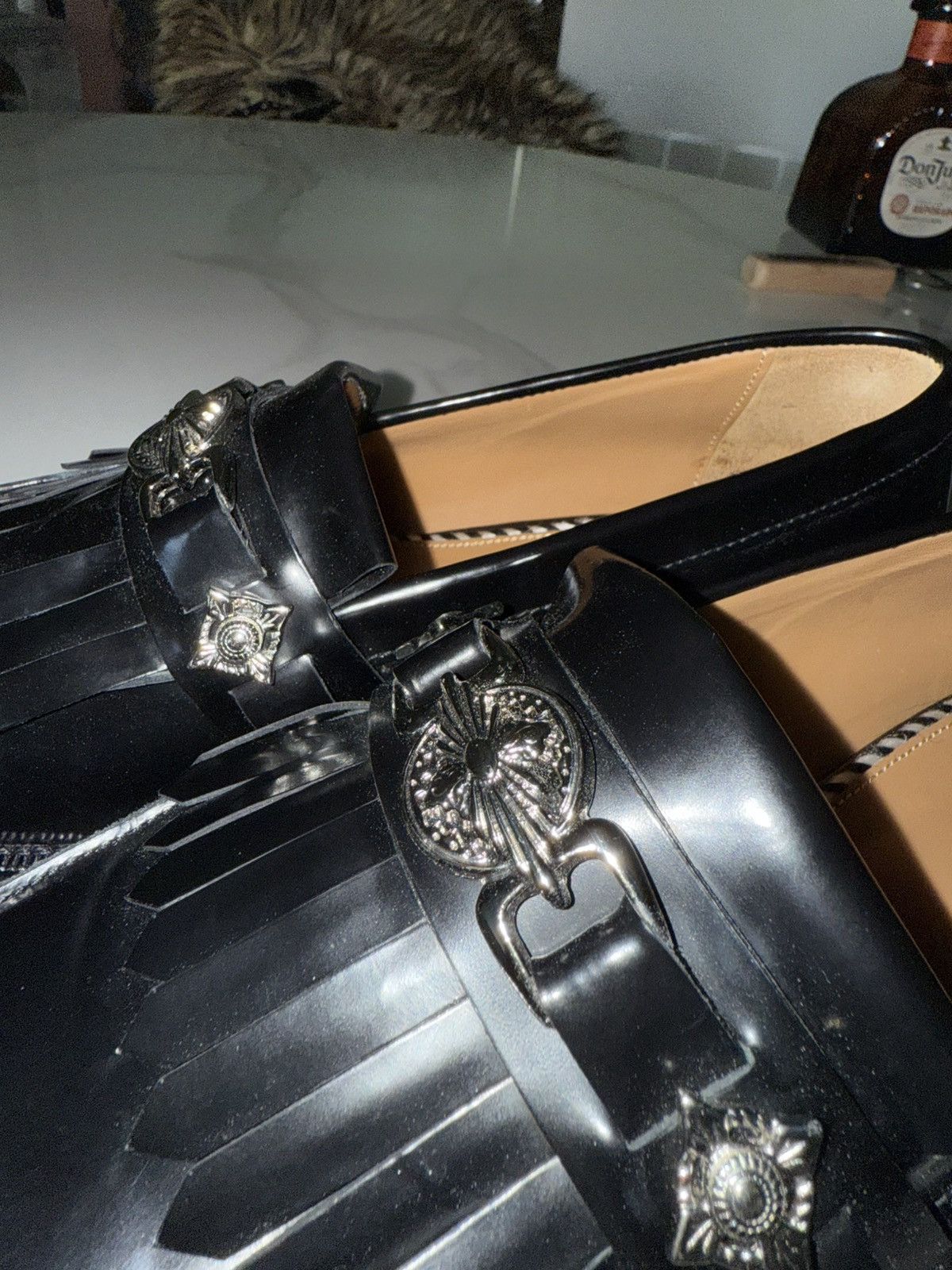 TOGA VIRILIS TOGA VIRILIS Buckle-Detailed Brushed Leather Loafers Size US 9 / EU 42 - 7 Thumbnail