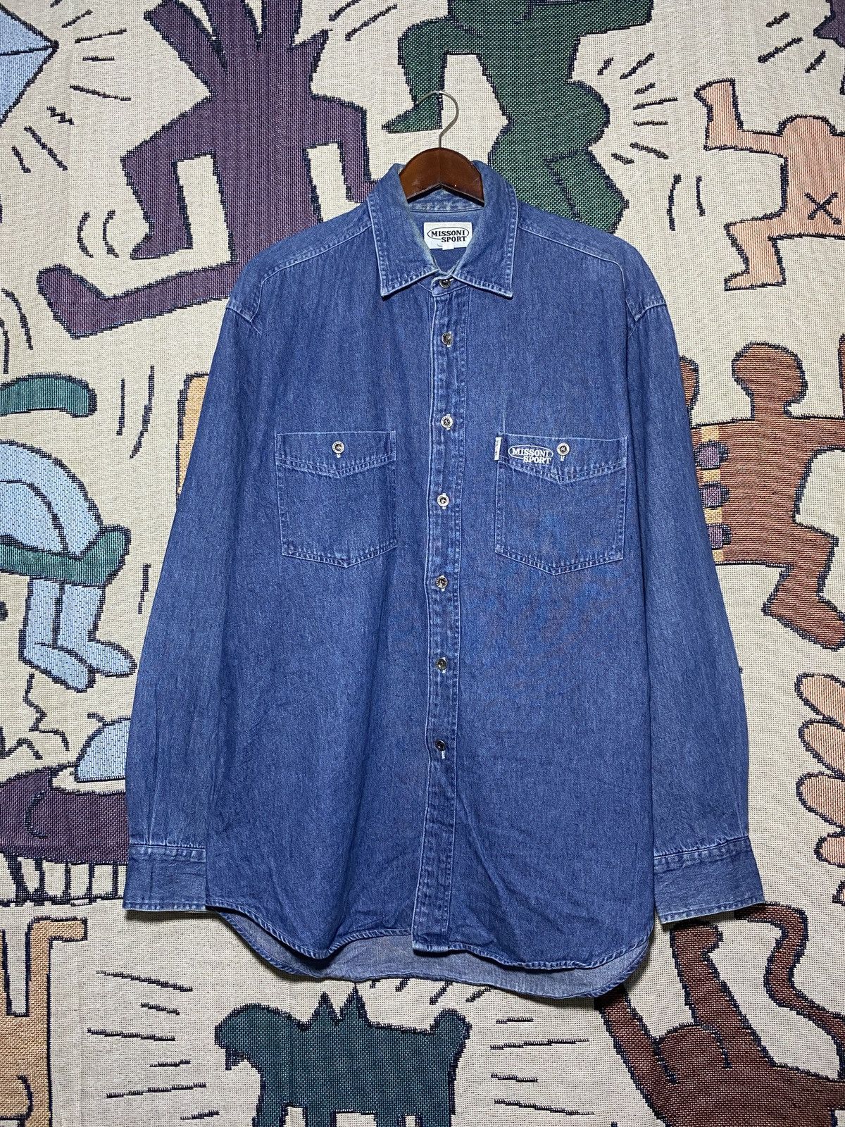 Missoni × Vintage Missoni Sport Vintage Shirt Jeans Denim Size US XL / EU 56 / 4 - 1 Thumbnail