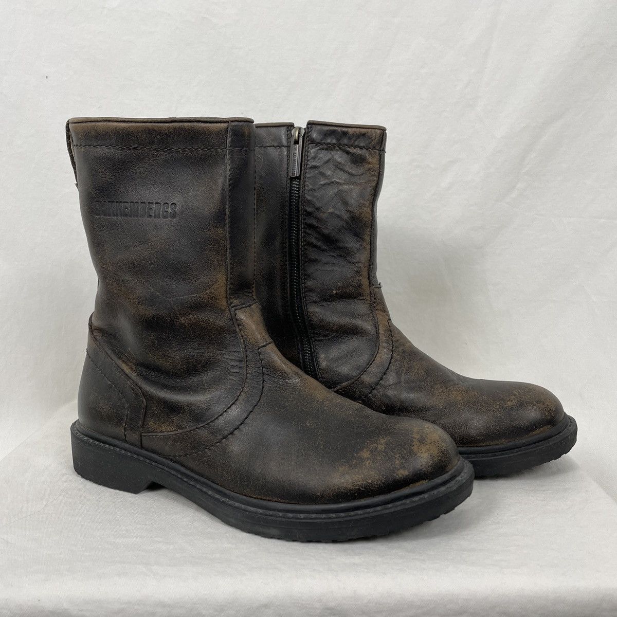 Dirk Bikkembergs 00S DIRK BIKKEMBERGS DISTRESSED ZIP BOOTS | Grailed