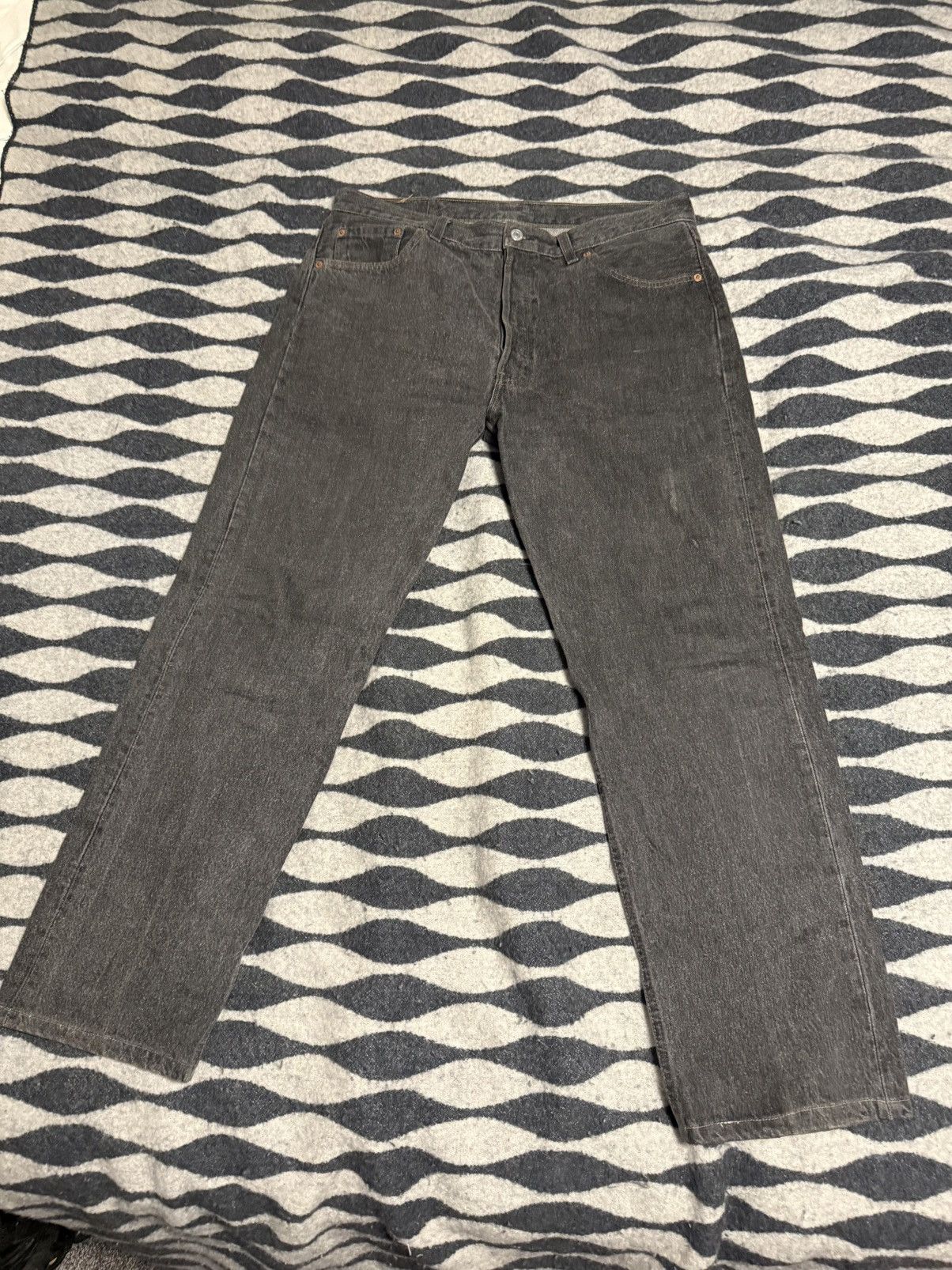 Levi's × Vintage Black grey Levi’s 501 90s Size US 36 / EU 52 - 1 Thumbnail
