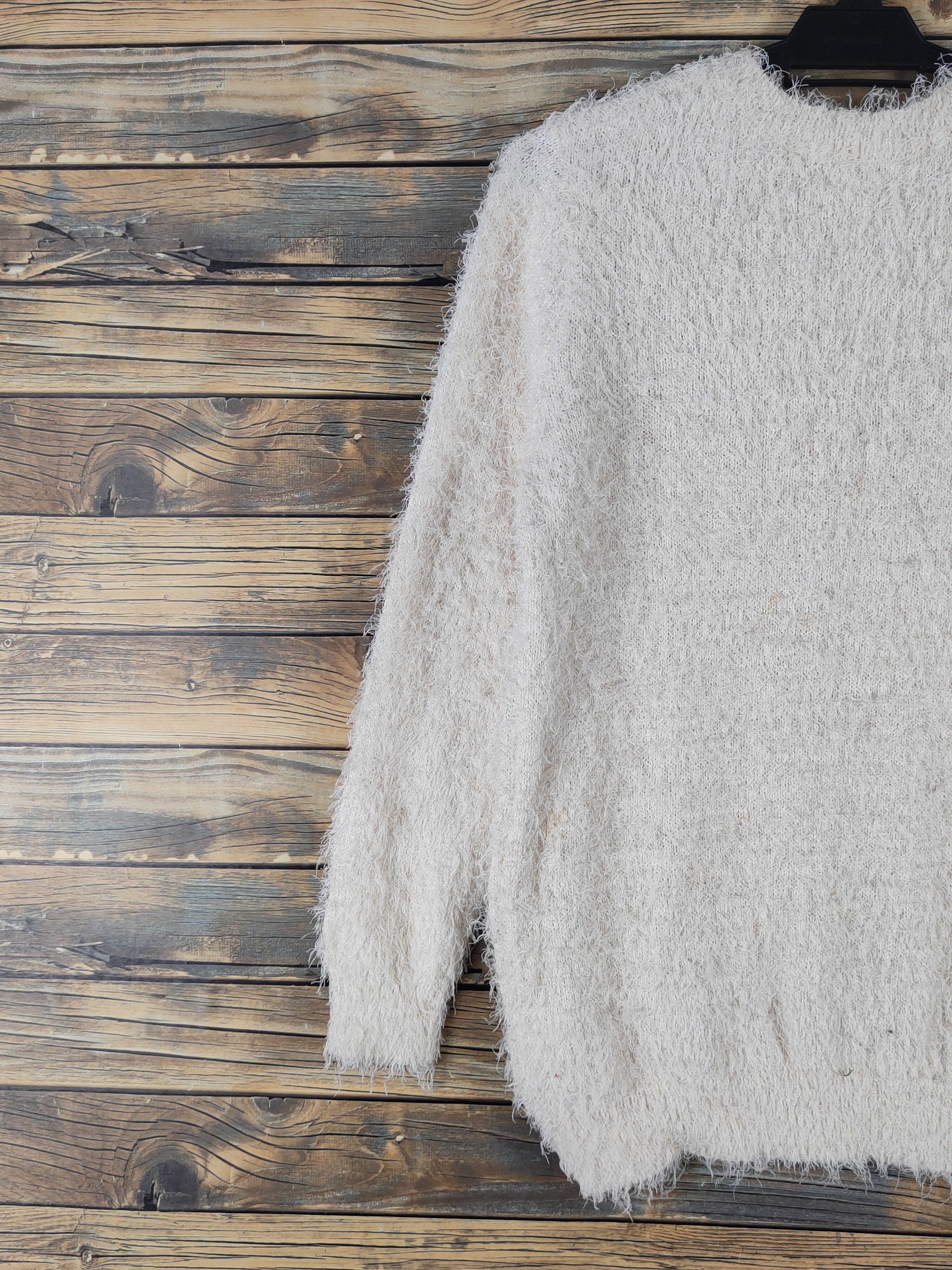 Japanese Brand Japanese Brand Ivory Shag Shaggy Fur Mohair Knitwear #W1631 Size M / US 6-8 / IT 42-44 - 8 Thumbnail