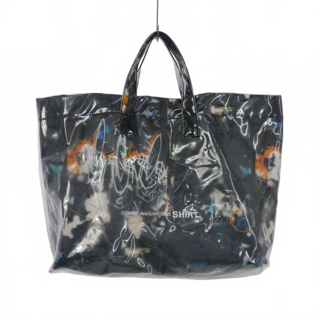 Cdg pvc tote bag black clearance