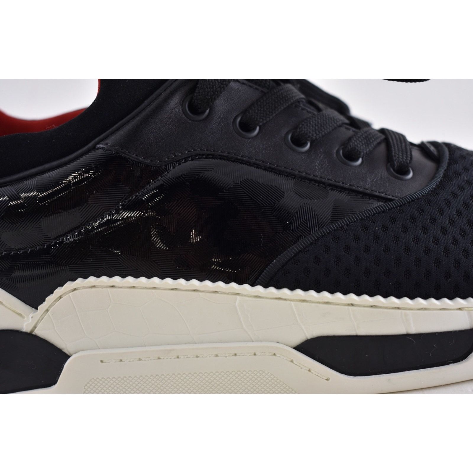 Christian Louboutin Christian Louboutin Aurelien Flat Black White Sneaker 44 11 Size US 11 / EU 44 - 5 Thumbnail