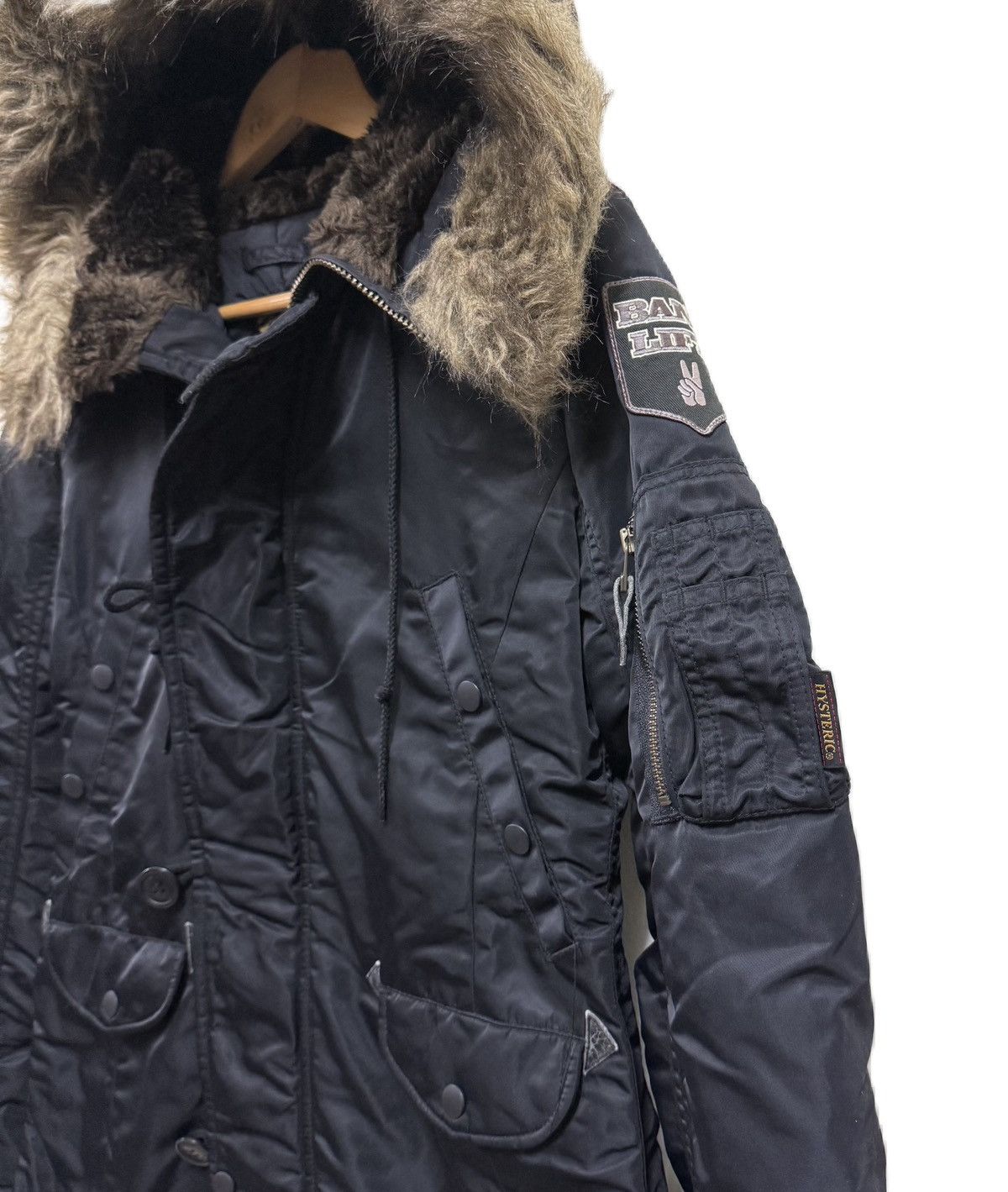 Hysteric Glamour Hysteric Glamour N-3B Primaloft Jacket Fur Hoodie Size US S / EU 44-46 / 1 - 5 Thumbnail