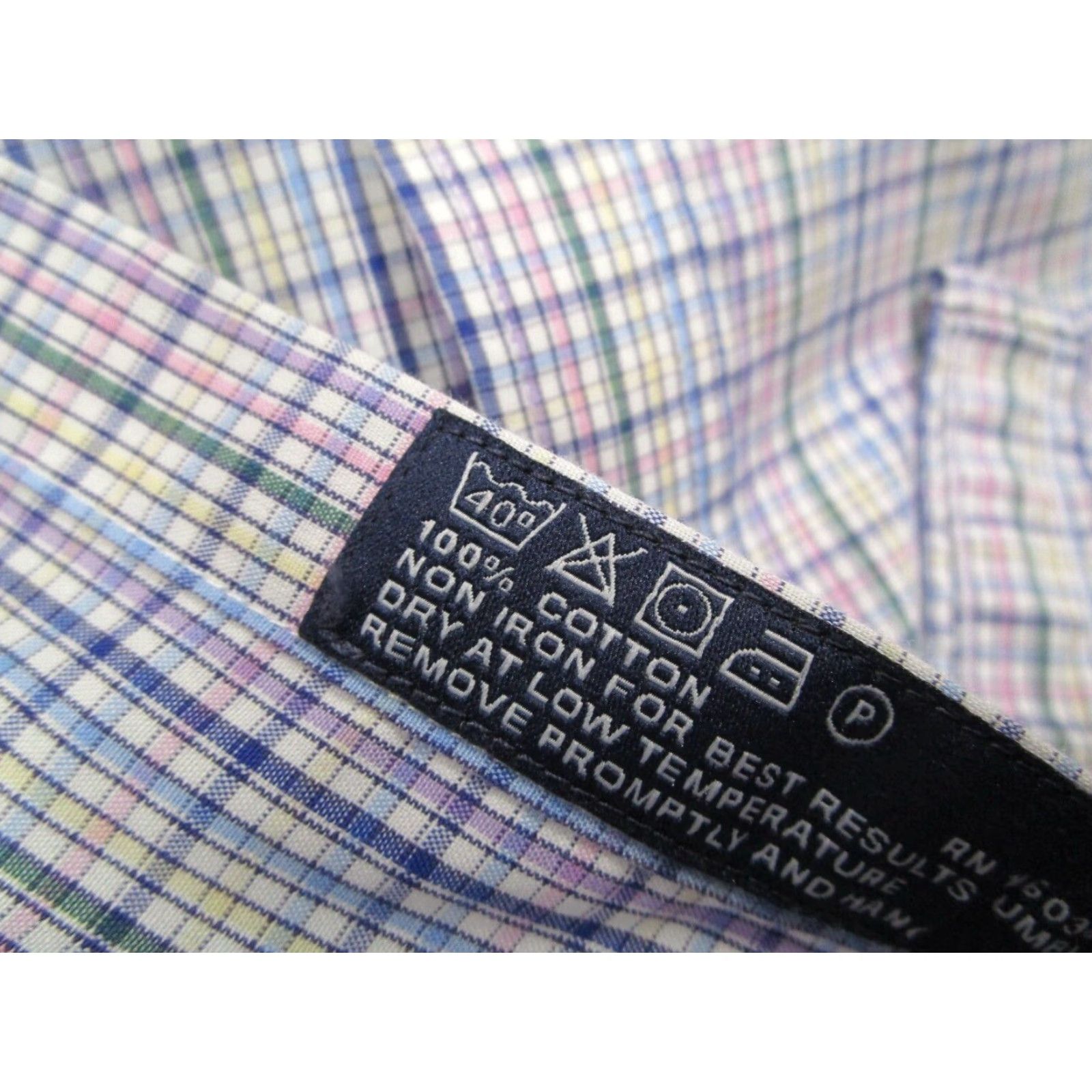 Charles Tyrwhitt Charles Tyrwhitt Dress Shirt Mens Large Extra Slim Fit Blue Check Button Up Weekend Size 42R - 4 Thumbnail