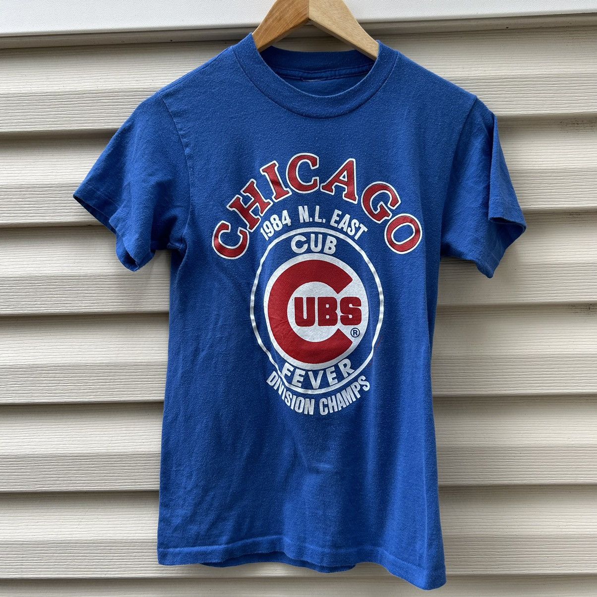 Vintage 1984 Chicago Cubs Shirt NL East Champs Medium