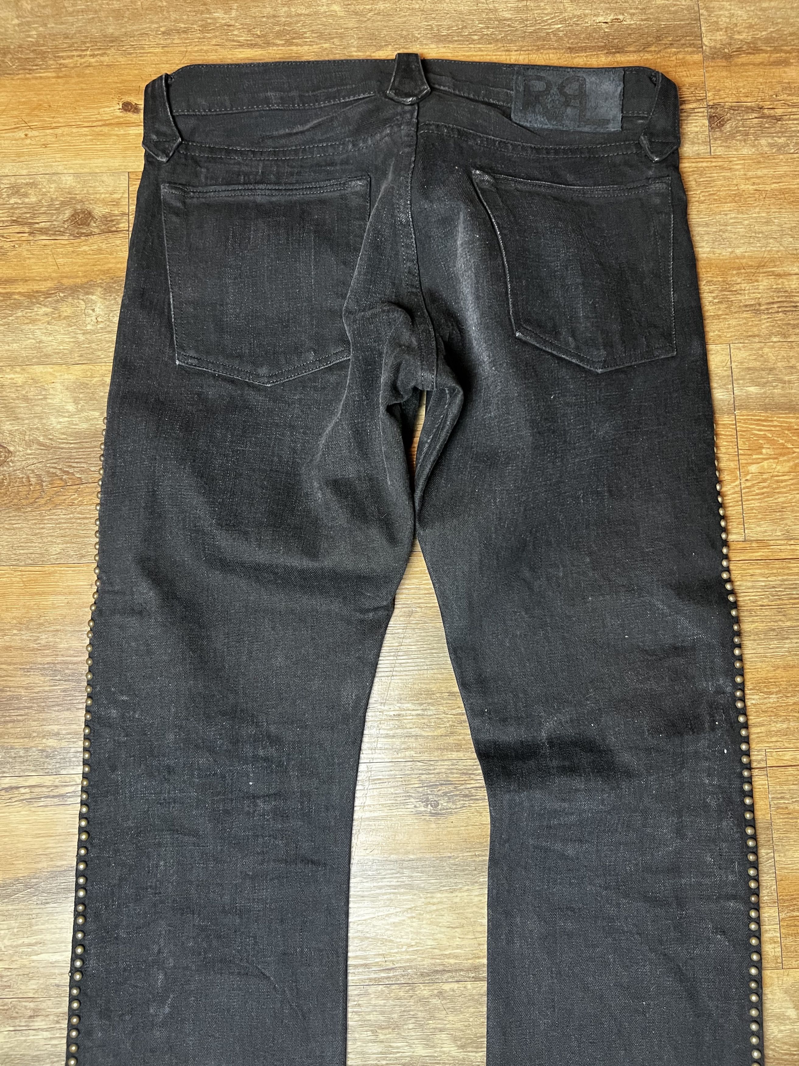 RRL Ralph Lauren Ralph Lauren Double RRL Studded Western Slim Fit Men's Jeans Size US 29 - 11 Thumbnail