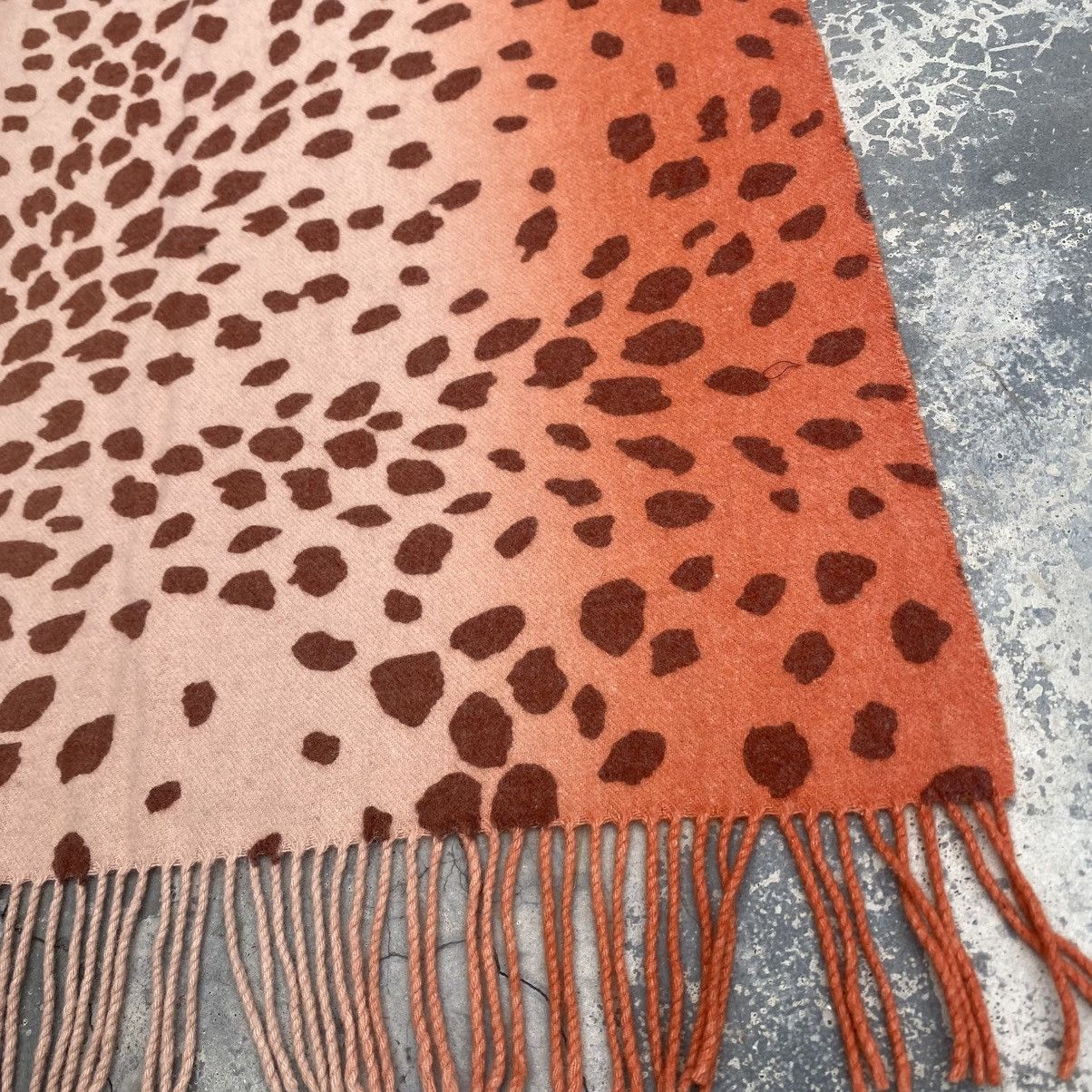 Borsalino BORSALINO Leopard Wool Scarf Size ONE SIZE - 6 Thumbnail