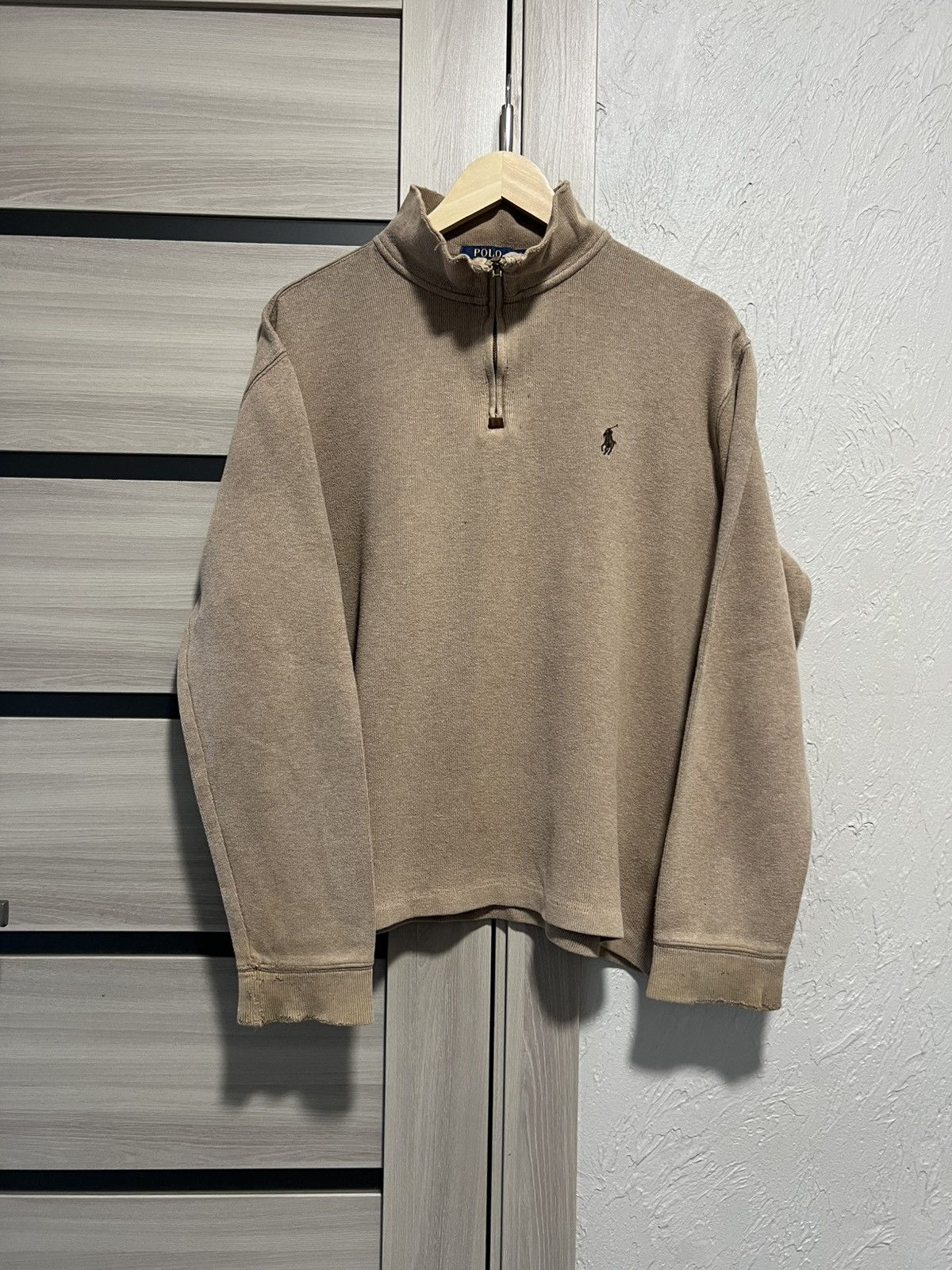 Polo Ralph Lauren Vintage Polo Ralph Lauren 1/4 Zip Sweater Pony Logo Size US M / EU 48-50 / 2 - 2 Thumbnail
