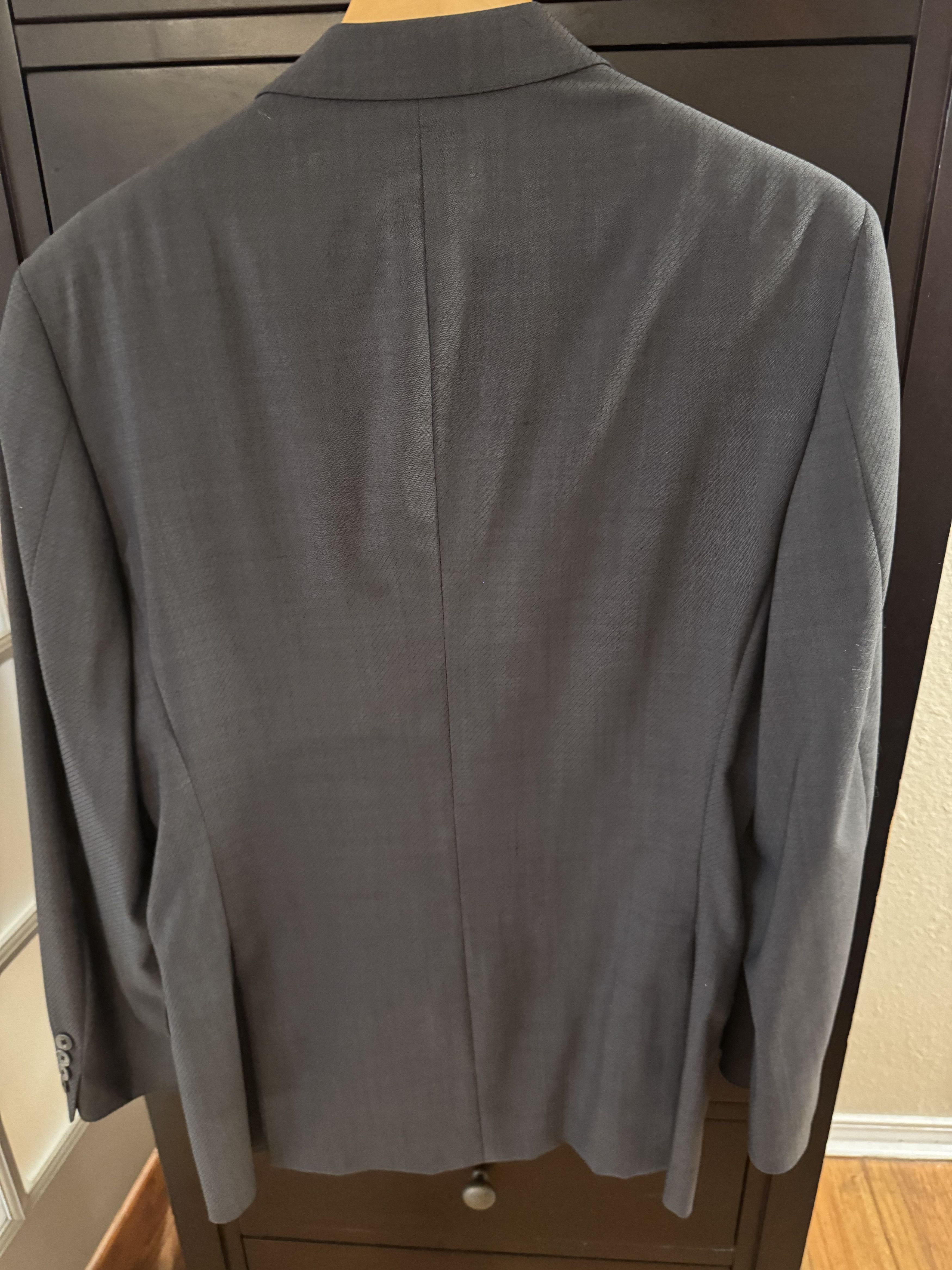Versace Versache Dark Grey Suite. No Defects Matching Pants Size 52R - 4 Thumbnail