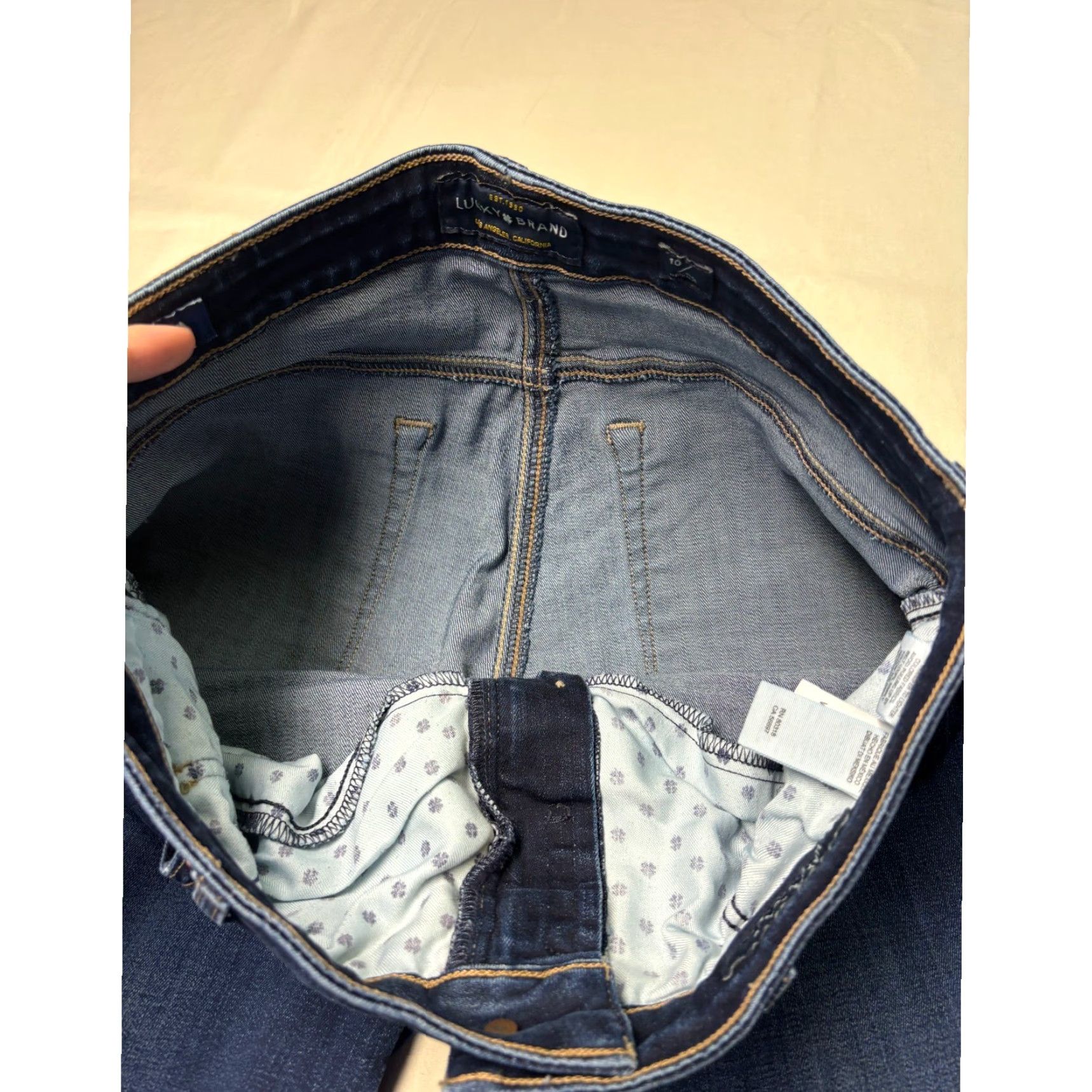 Lucky Brand Lucky Brand Jeans Women 31 30 Dark Wash Straight Leg Denim Premium Orta Stretch 5-Pocket Logo Patch Size 24" / US 00 / IT 34 - 4 Thumbnail