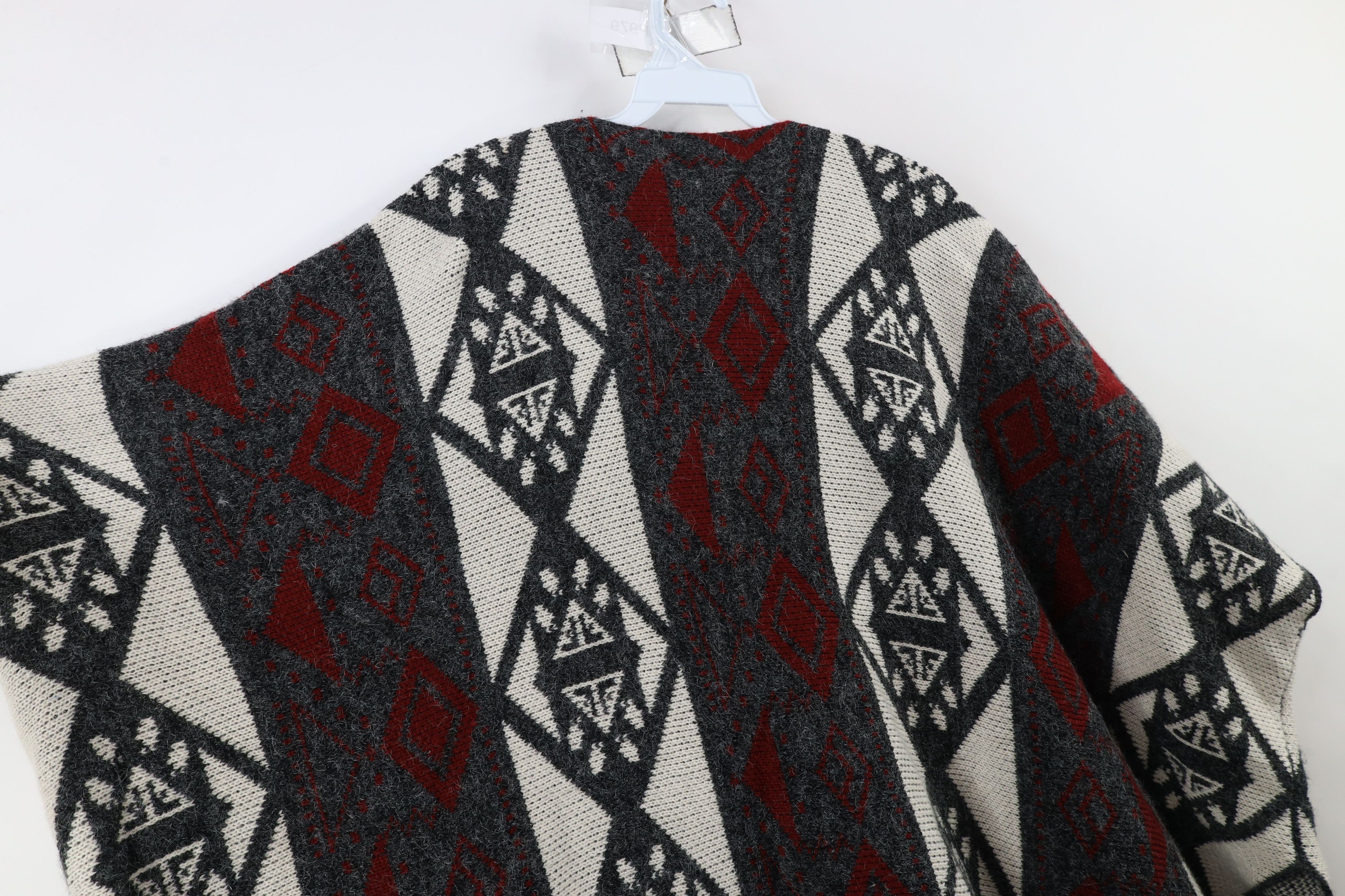 Vintage Vintage Y2K Streetwear Babydoll Fiesta Poncho Sweater Size L / US 10 / IT 46 - 9 Thumbnail