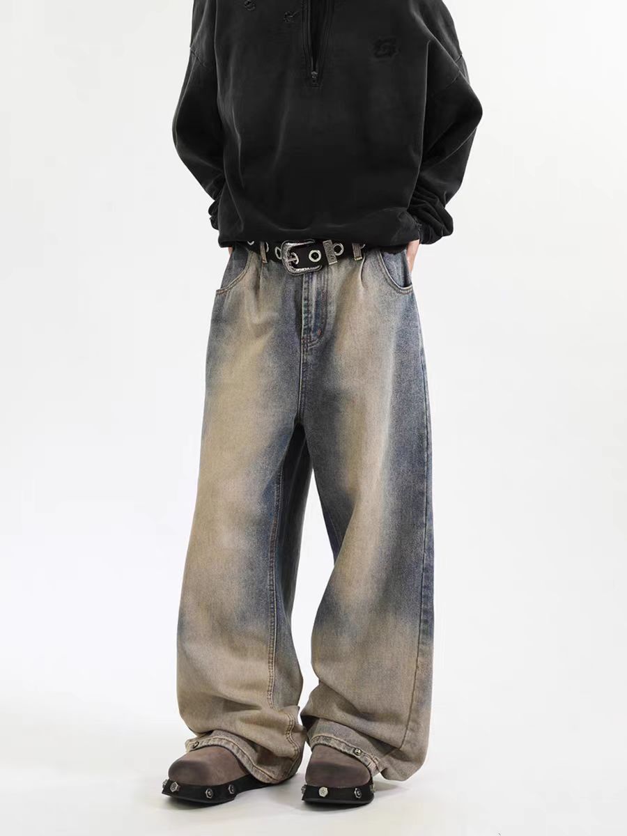 Japanese Brand × Jean Vintage Straight Leg Casual Washed Loose Jeans Size US 34 / EU 50 - 4 Thumbnail