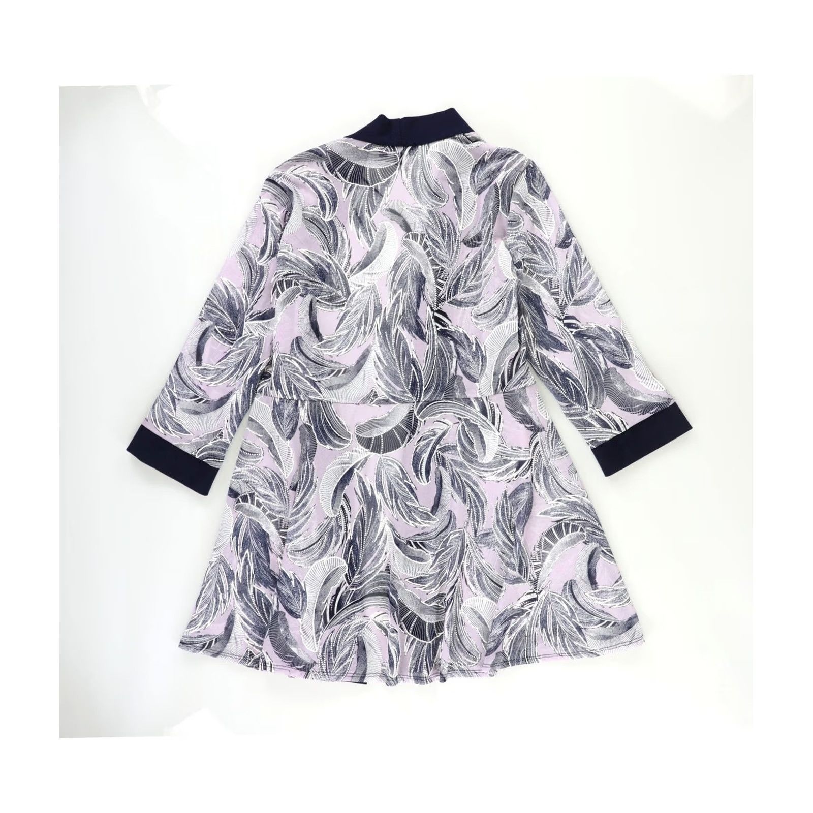 Vintage R & M Richards Womens Botanical Jacket 2 Piece Shift Dress navypur 8 Size M / US 6-8 / IT 42-44 - 4 Thumbnail