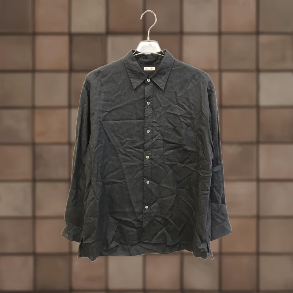 Steven Alan STEVEN ALAN Shirt M Black Men Button-Up Leather Size M Size US M / EU 48-50 / 2 - 1 Thumbnail