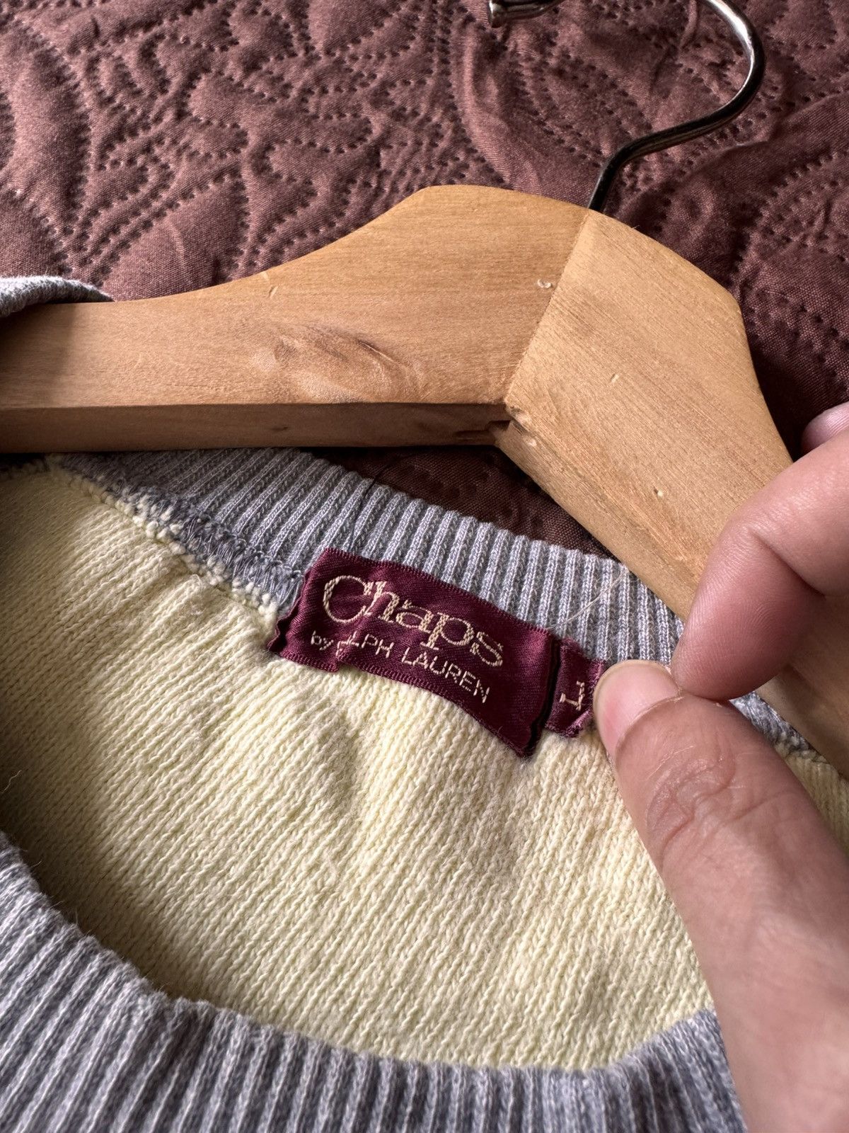 Chaps Ralph Lauren Vintage 80s/90s Chaps ralph lauren knit sweat baggy crop Size US M / EU 48-50 / 2 - 4 Thumbnail