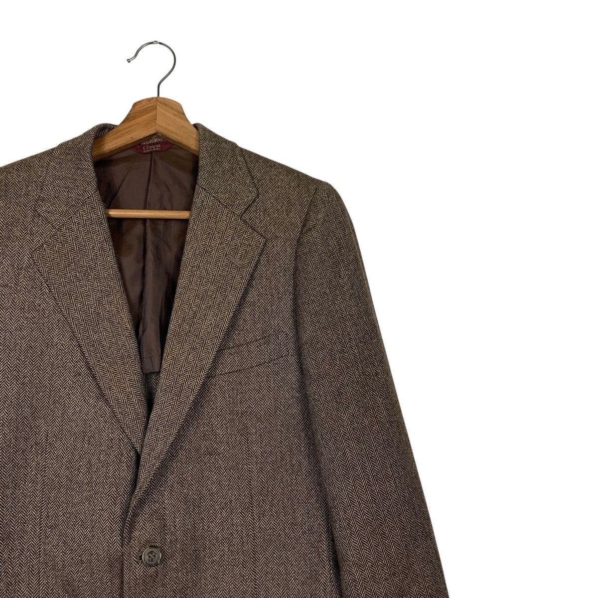 Chaps Ralph Lauren 90’s CHAPS RALPH LAUREN Herringbone Wool Blazers #2105-C92 Size US M / EU 48-50 / 2 - 4 Thumbnail