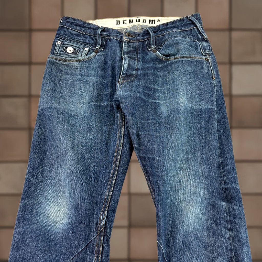 DENHAM Denham Jeans Mens 31x32 Blue Slim Skinny Button Fly Denim Inseam 26 Regular Size 31 Cotton Denim Pattern: Solid Size US 31 - 1 Thumbnail