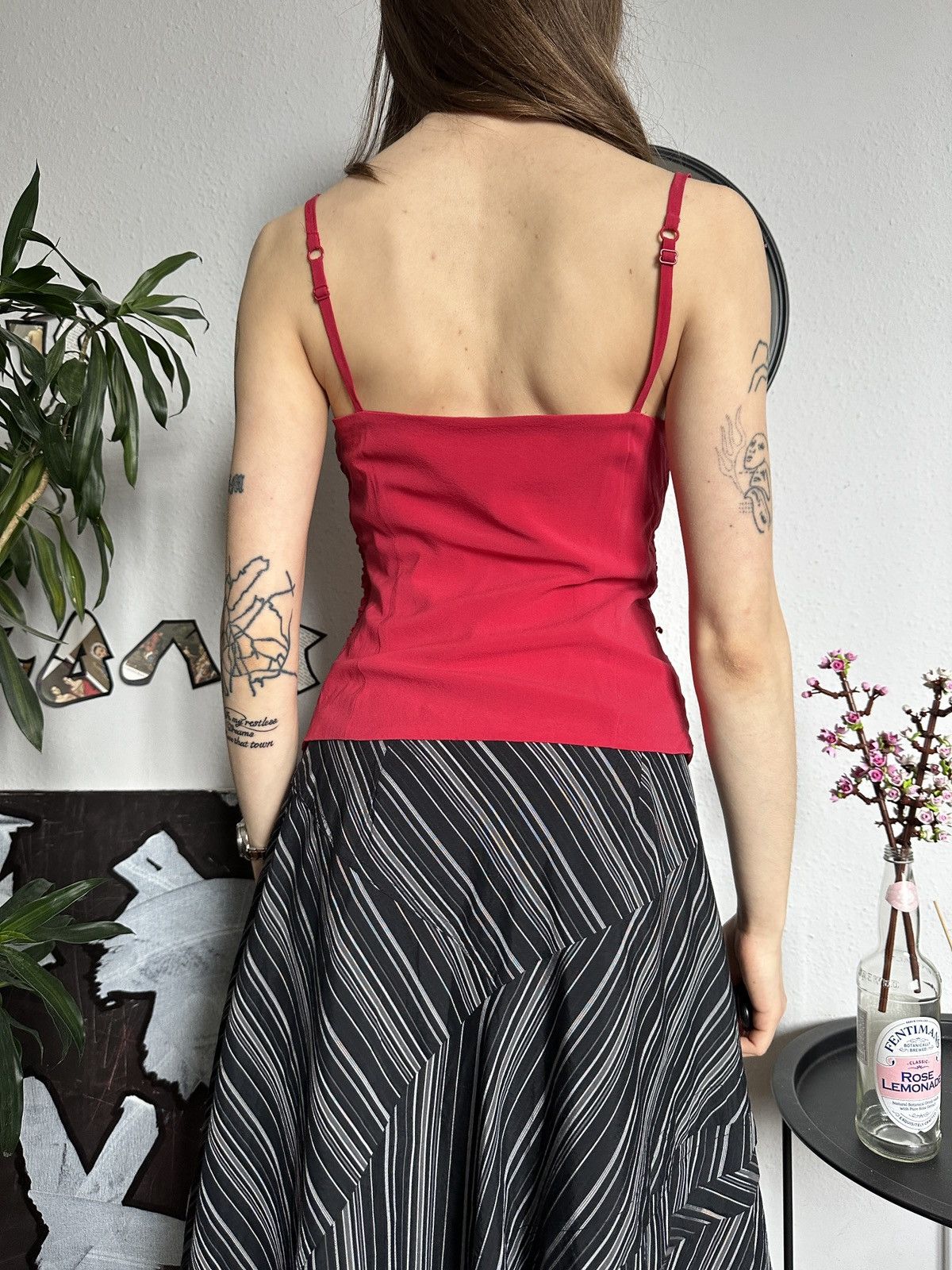 SikSilk × Vintage Silk Draped Bustie Corset Imitation Sheath Crop Top Size M / US 6-8 / IT 42-44 - 3 Thumbnail