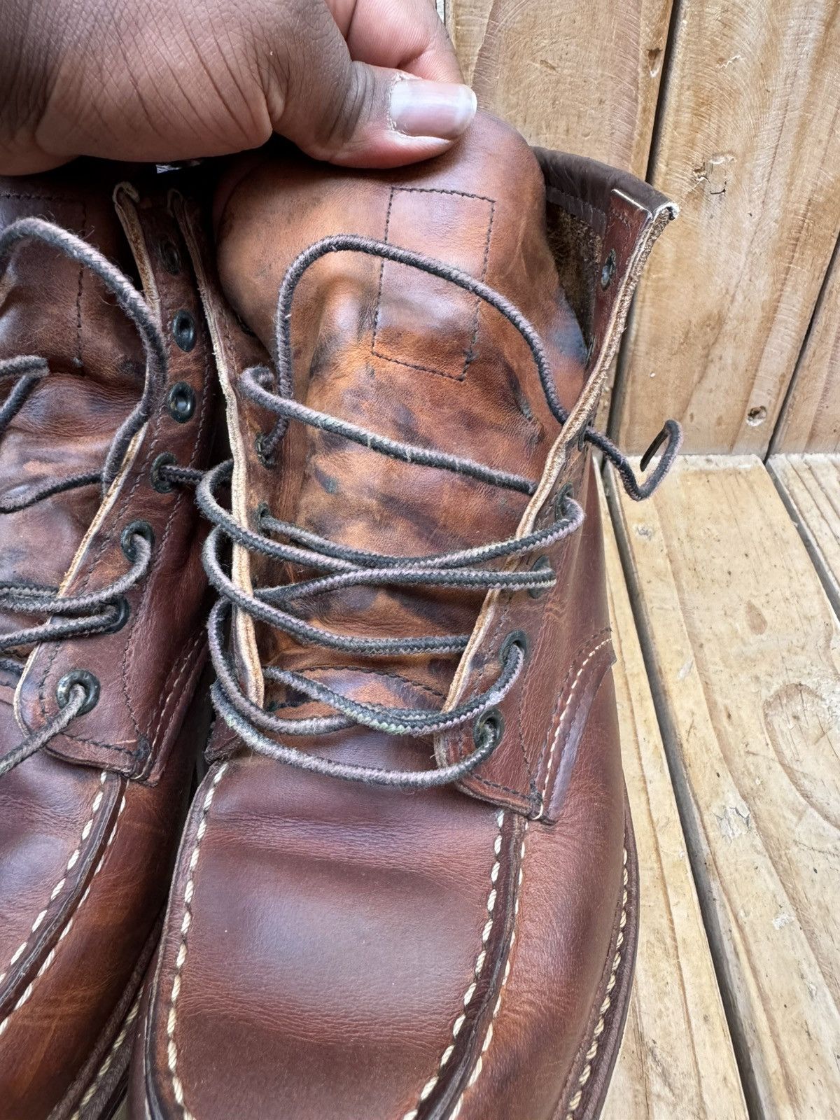 Red Wing Red Wing 1907 Copper Rough Brown Boots UK 7.5 D | EUR 41.5 Size US 8.5 / EU 41-42 - 16 Thumbnail