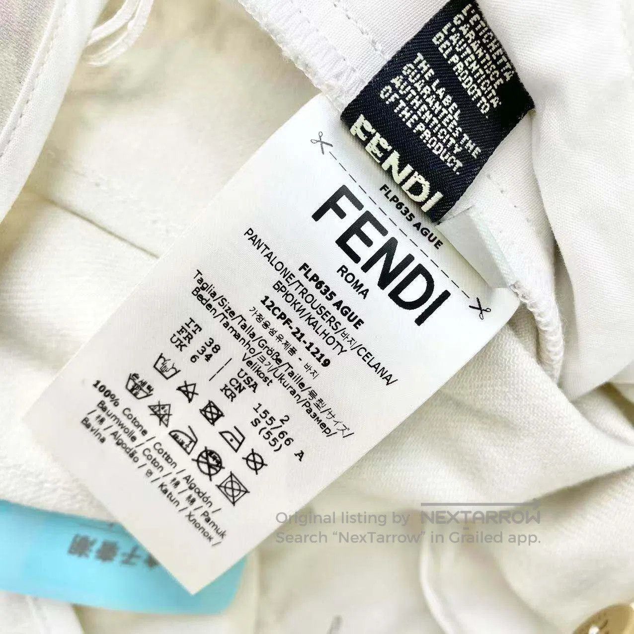 Fendi Fendi High-waisted denim shorts with a full logo| Size 25" / US 0 / IT 36 - 5 Thumbnail