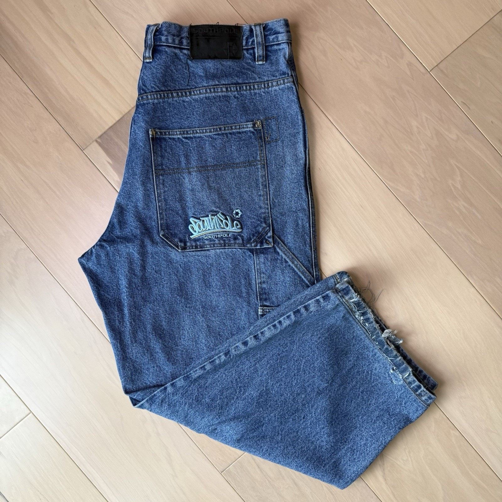 Southpole Vintage Southpole Carpenter Jeans 38 Blue Y2K Baggy Denim Size US 38 / EU 54 - 2 Thumbnail