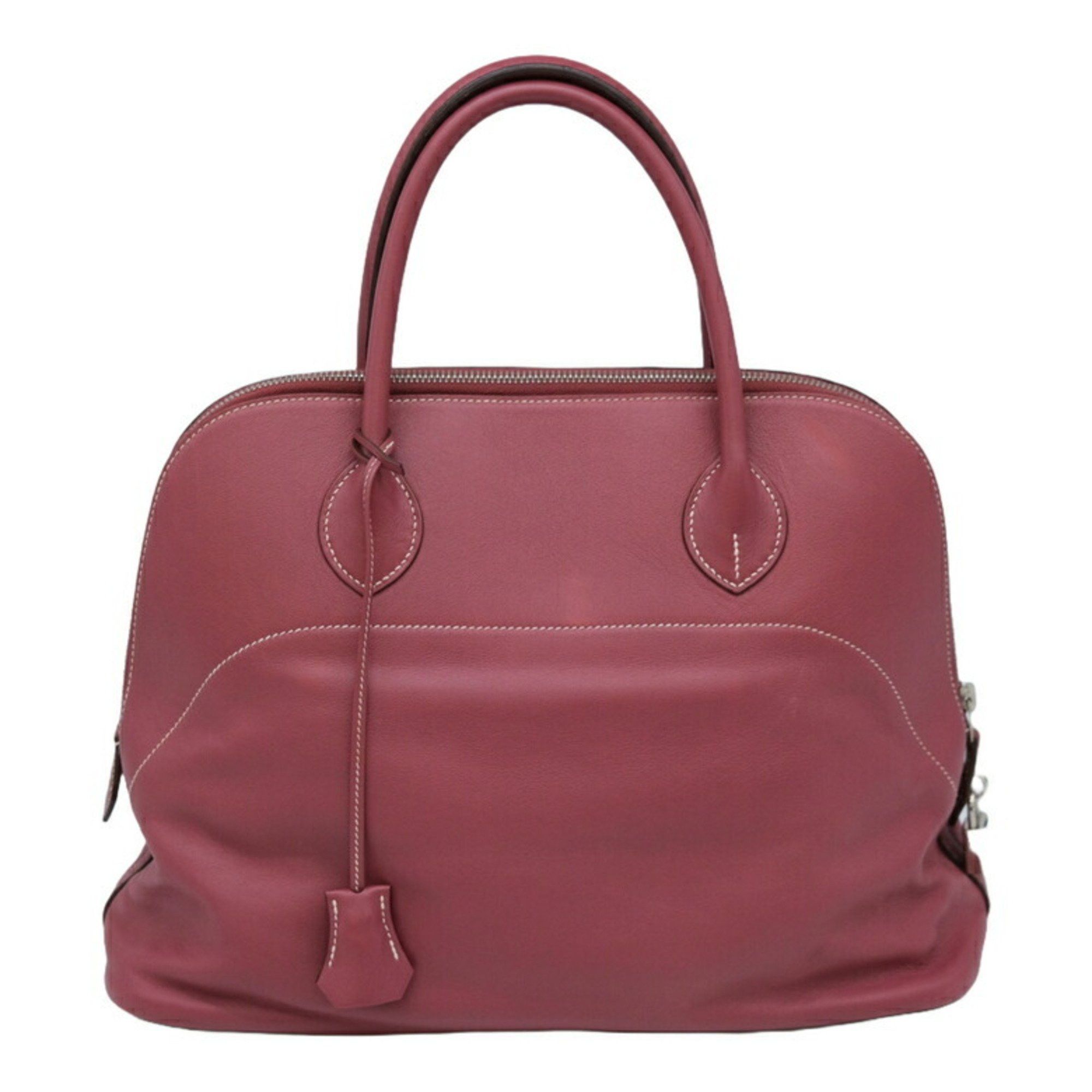 image of Hermes Bolide Relax 35 Tote Bag Handbag Veau Sikkim Rosewood Leather □P Stamp in Bois De Rose, Wome