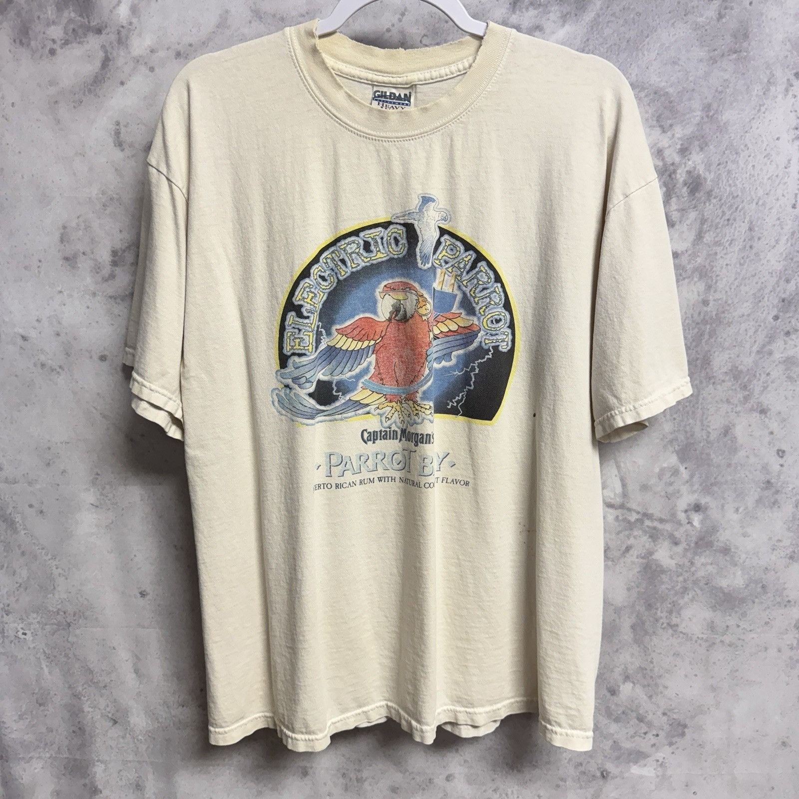 Vintage Vintage Electric Parrot Captain Morgans T Shirt Mens XL Size US XL / EU 56 / 4 - 2 Thumbnail