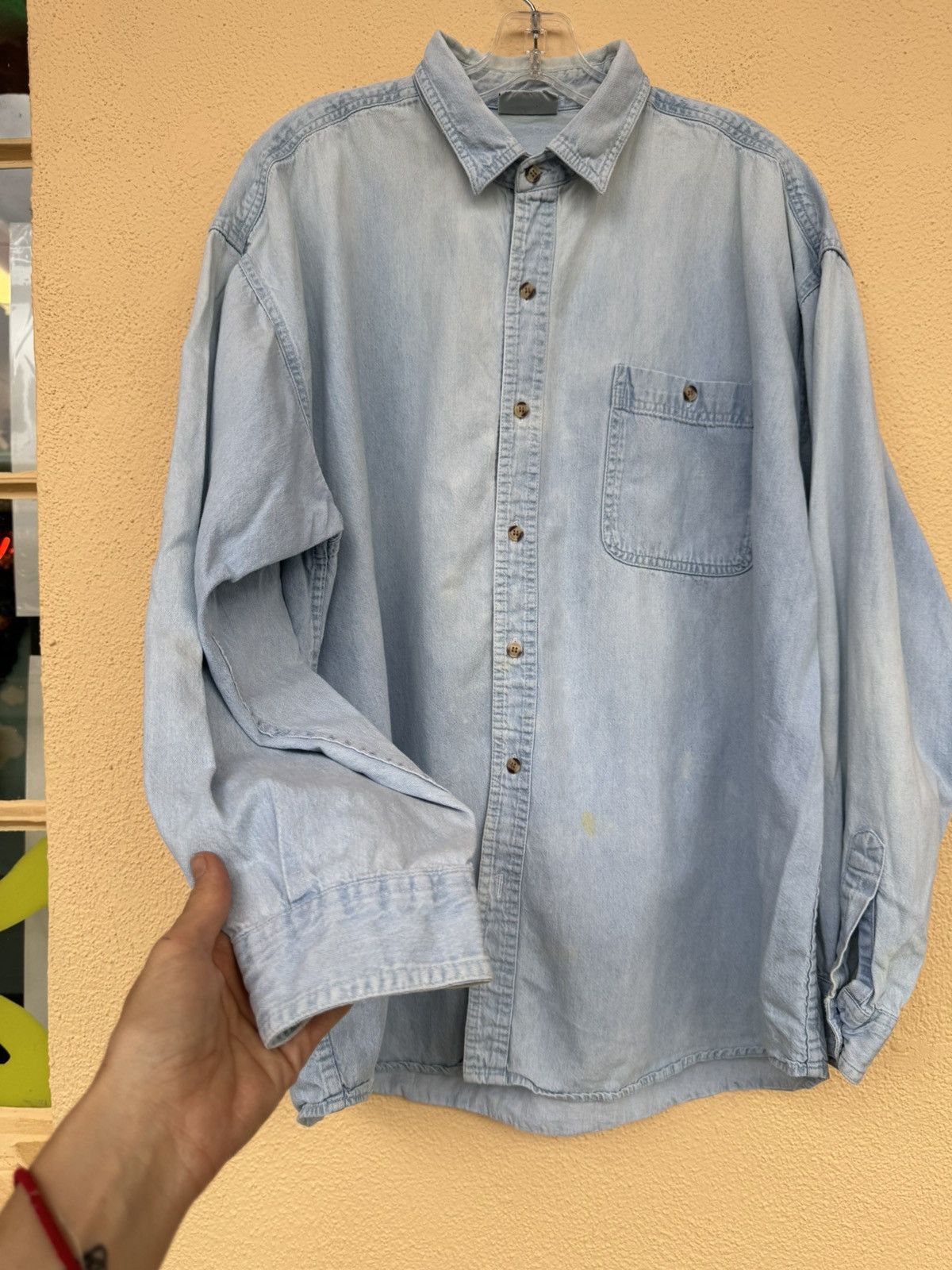 Other Vintage Flinstones Embroidered Button Up Denim Shirt Size US XL / EU 56 / 4 - 3 Thumbnail