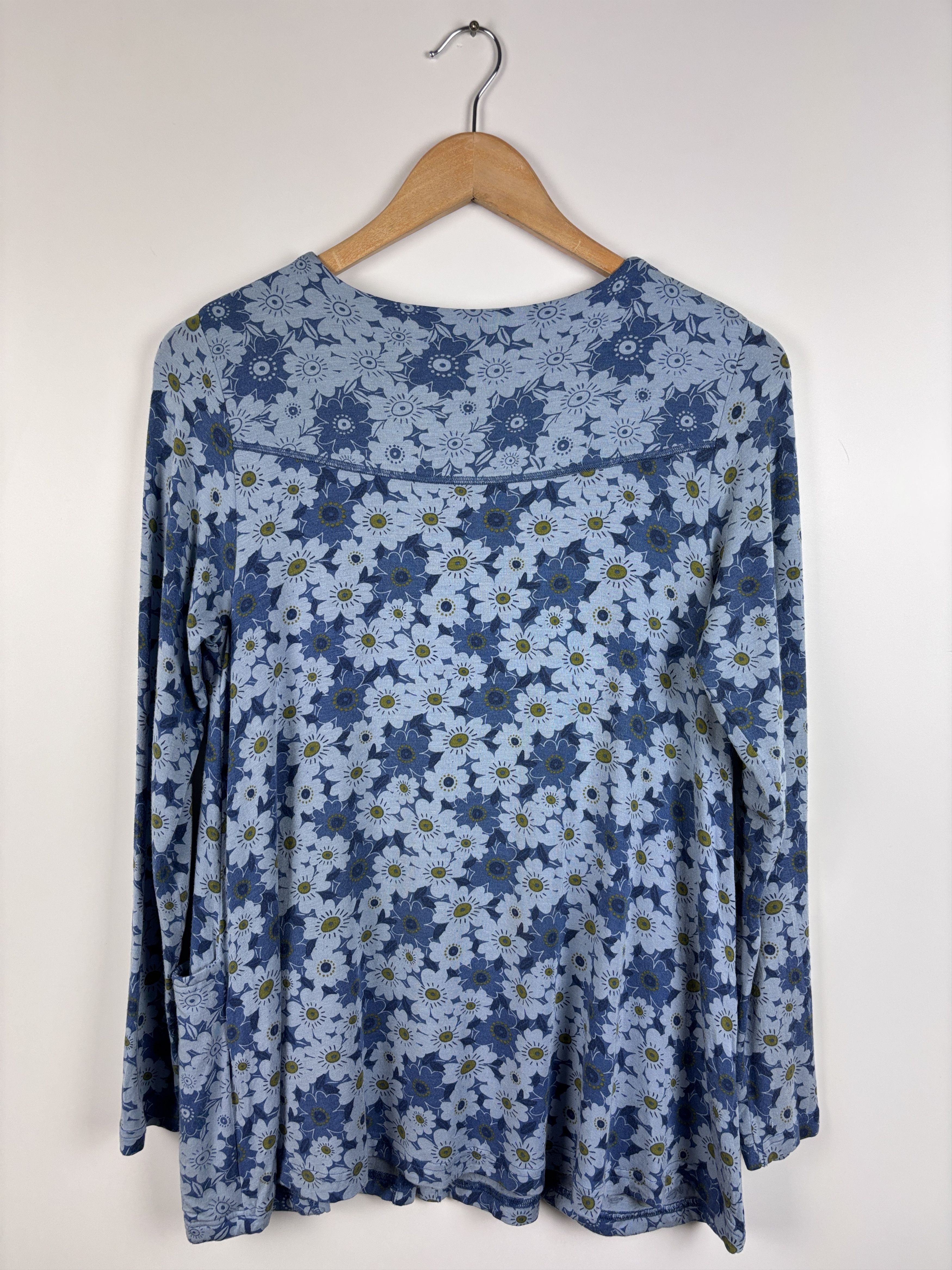 Gudrun Sjoden Womens Gudrun Sjoden Floral Cardigan Micromodal Blue Size S Size S / US 4 / IT 40 - 5 Thumbnail