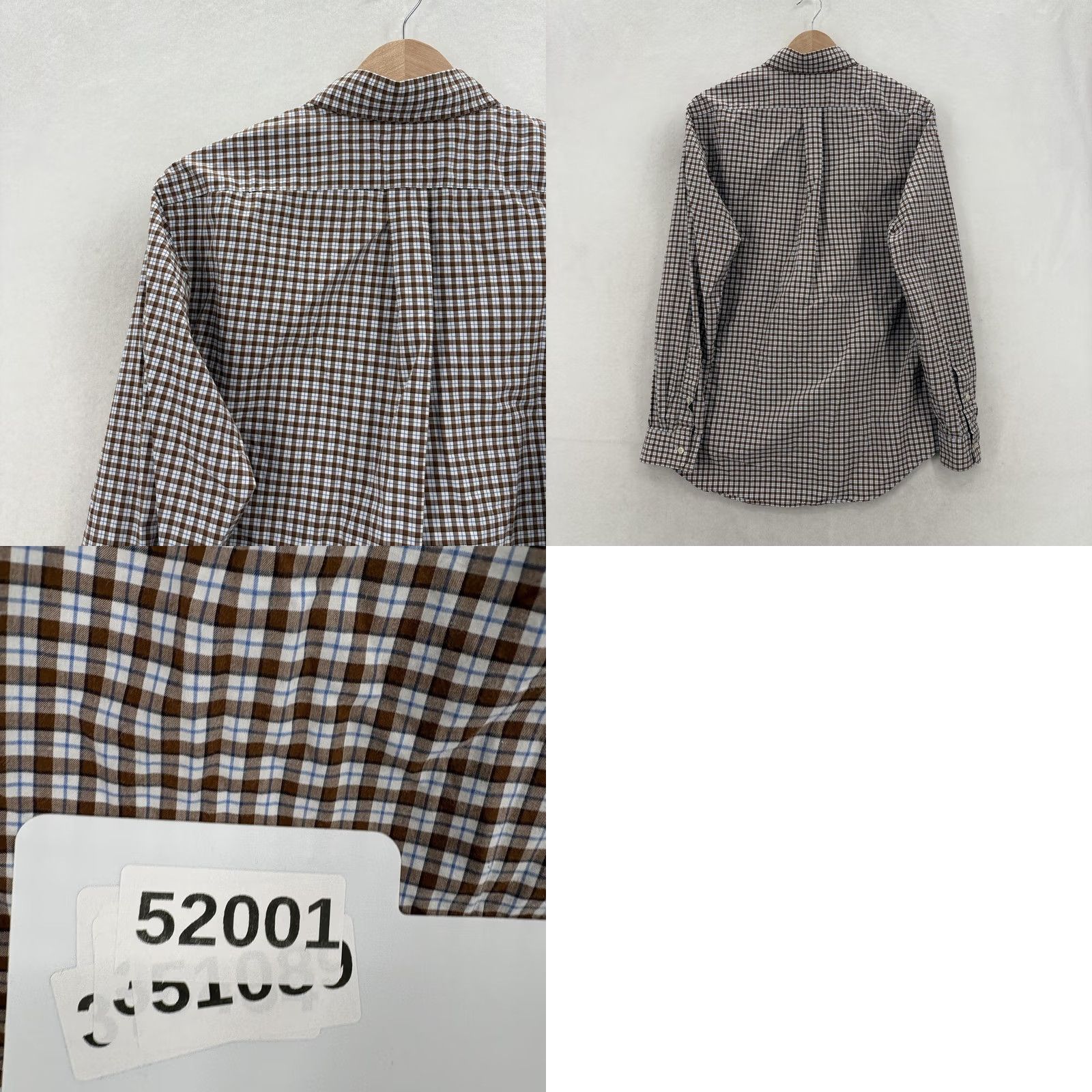 Ralph Lauren Ralph Lauren Shirt Mens Medium Brown Check Long Sleeve Button Down Stretch Pony Size US M / EU 48-50 / 2 - 9 Thumbnail