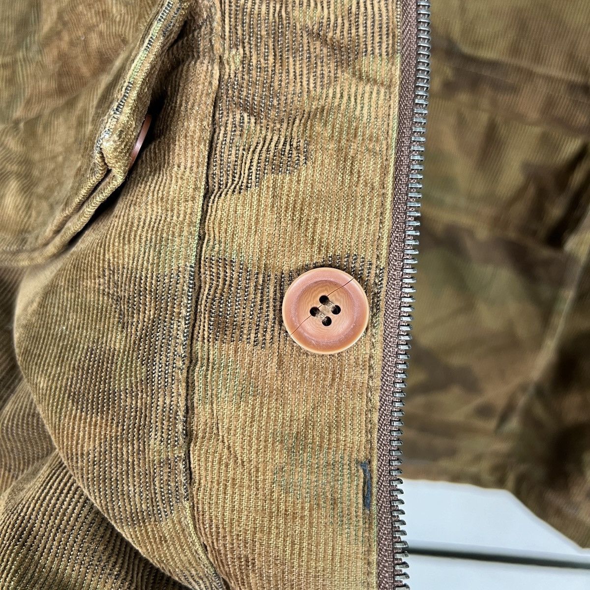 GOODENOUGH 🔥 NO CONCEPT BUT GOOD SENSE WOODLAND CAMO CORDUROY JACKET Size US M / EU 48-50 / 2 - 16 Thumbnail