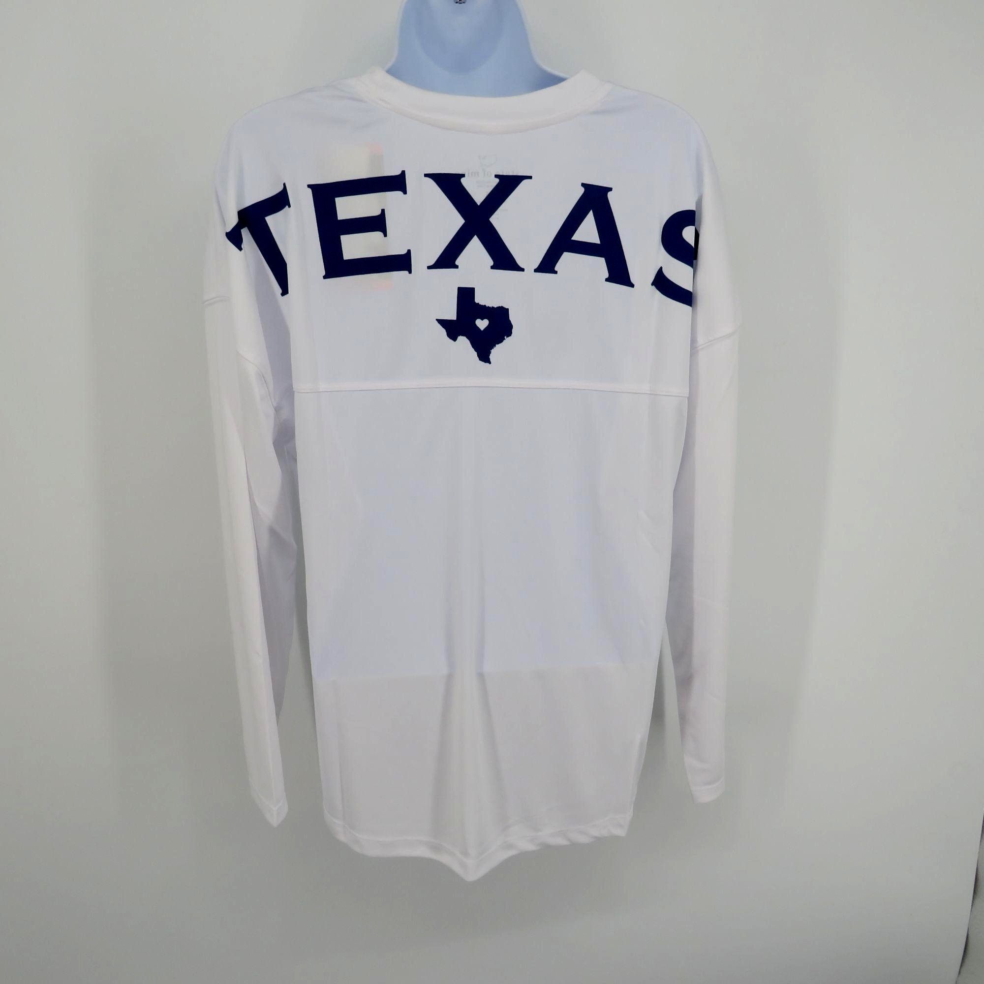 Other State Of Mine Women's Texas Long Sleeve White Shirt Navy Sta Size L / US 10 / IT 46 - 3 Thumbnail