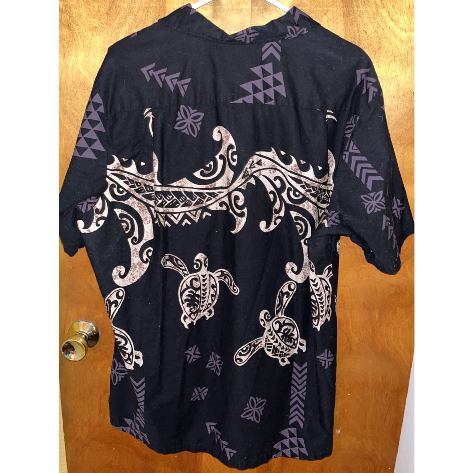 Vintage VINTAGE RJC Hawaiian Shirt Men XL Short Sleeve Button-Up T-Shirt Beach Tribal Turtle Cotton USA Made Size US XL / EU 56 / 4 - 4 Thumbnail
